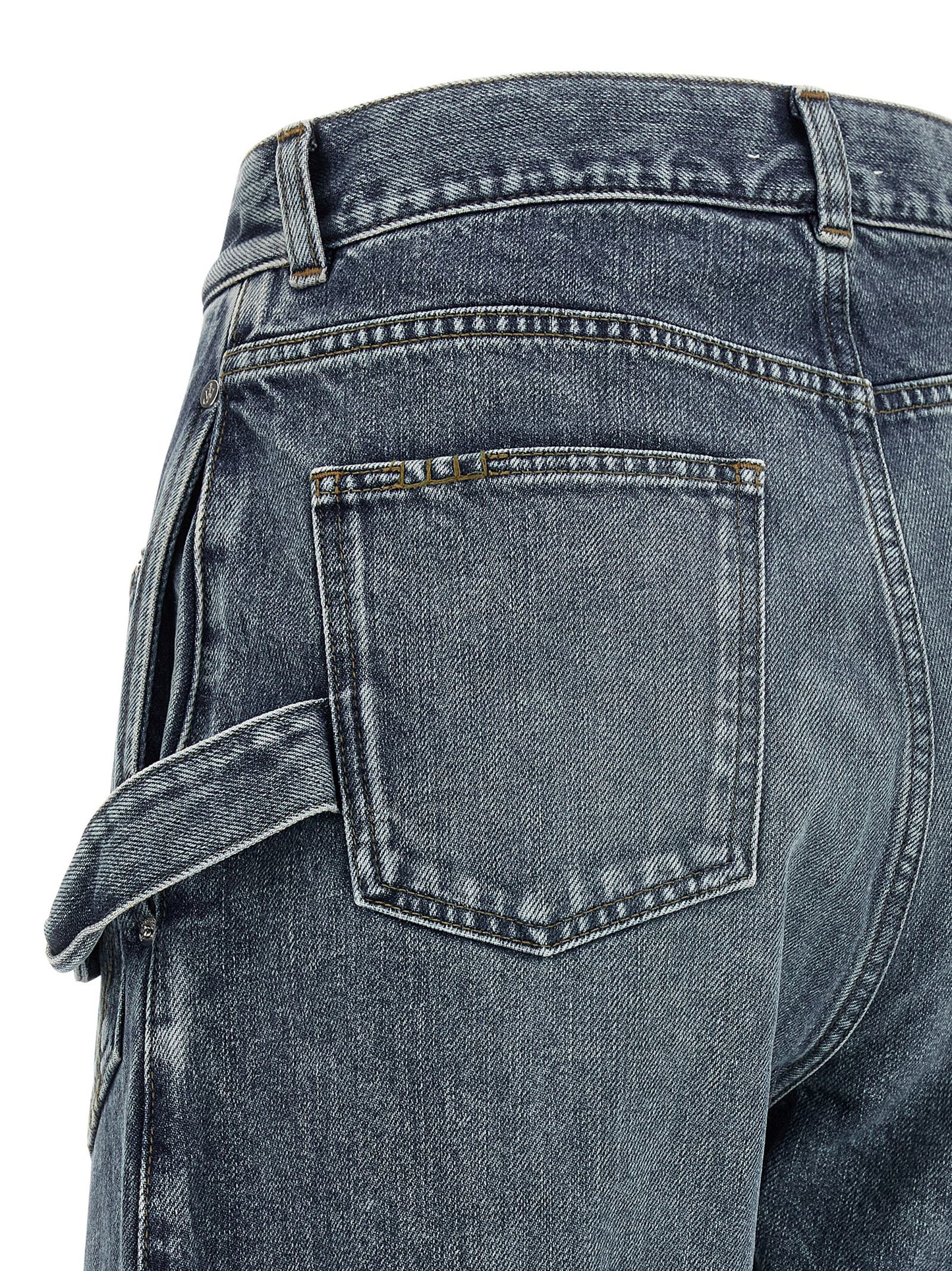 Blue Cotton Jeans Denim