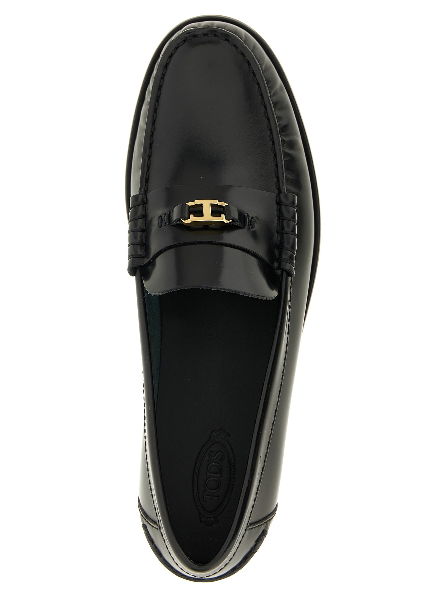 Black Calfskin Slip-On Loafers