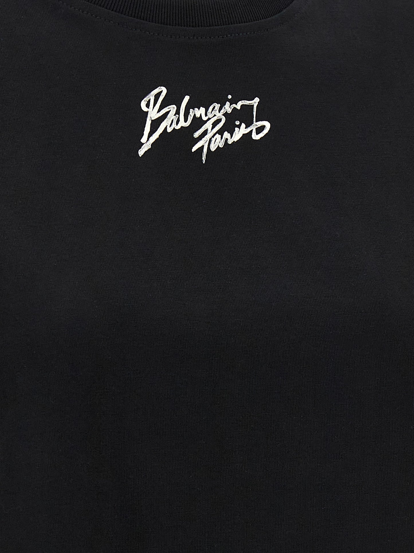 Black Cotton T-Shirt