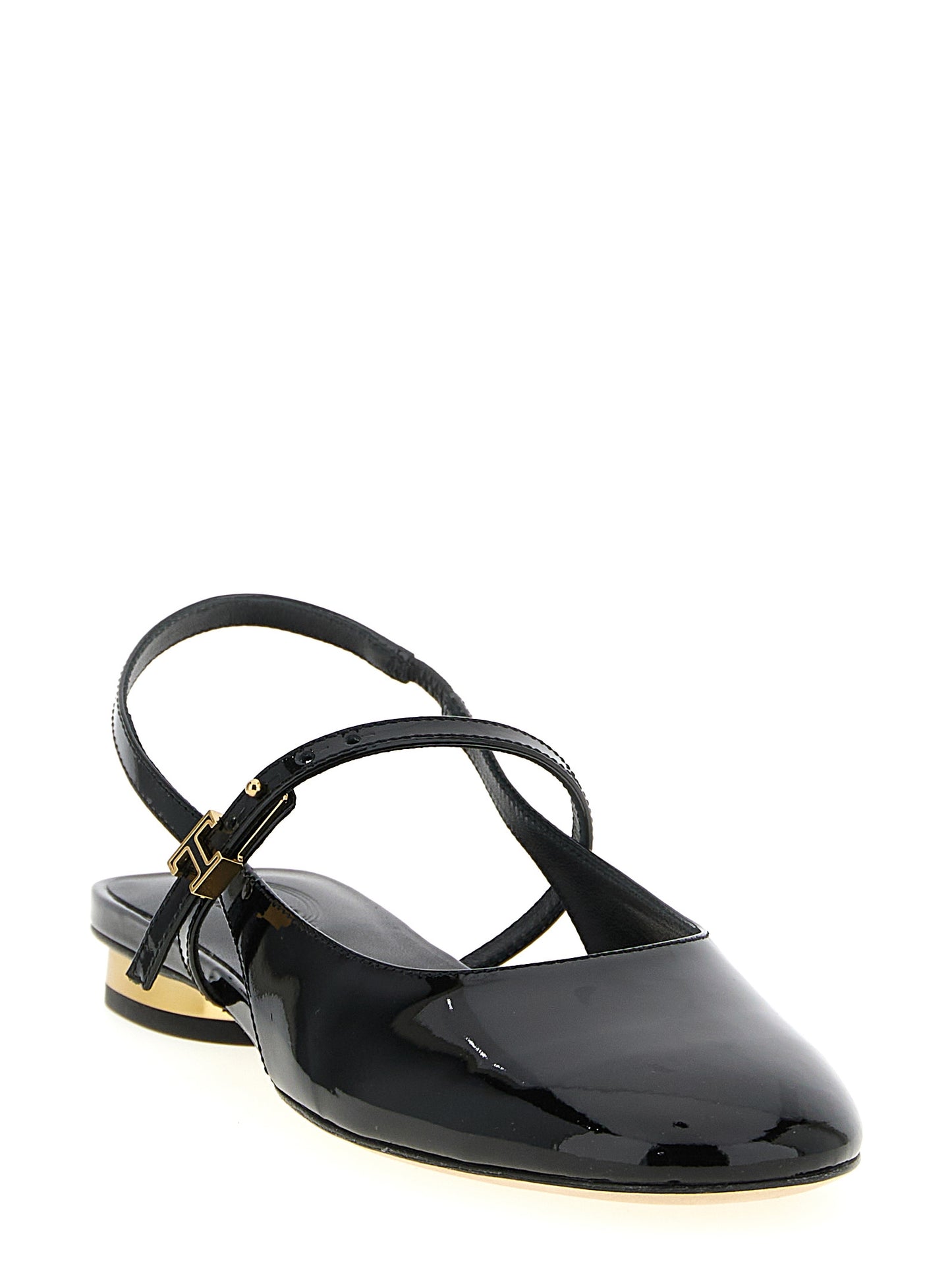 Black Calfskin Ballet Flats