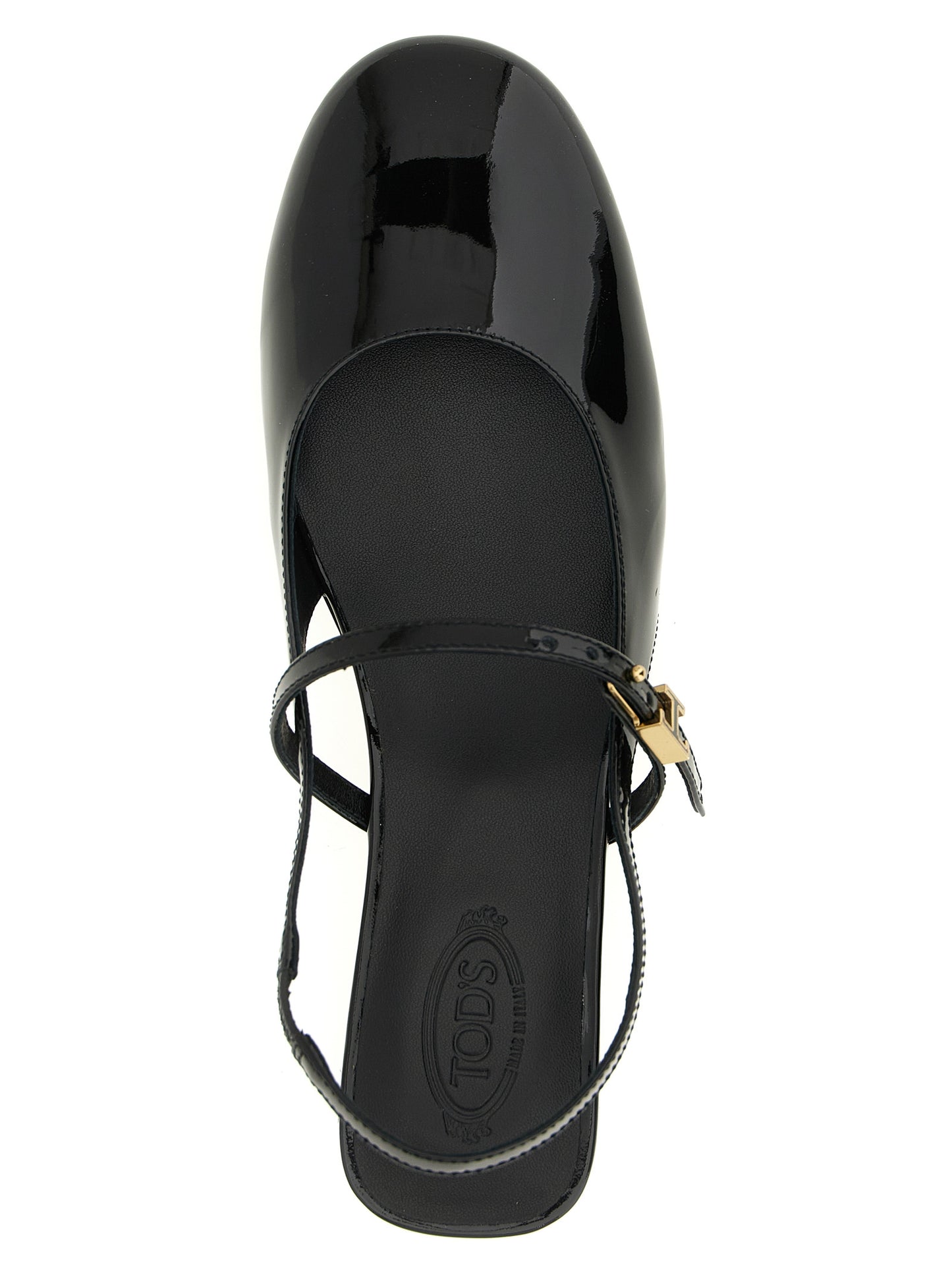 Black Calfskin Ballet Flats