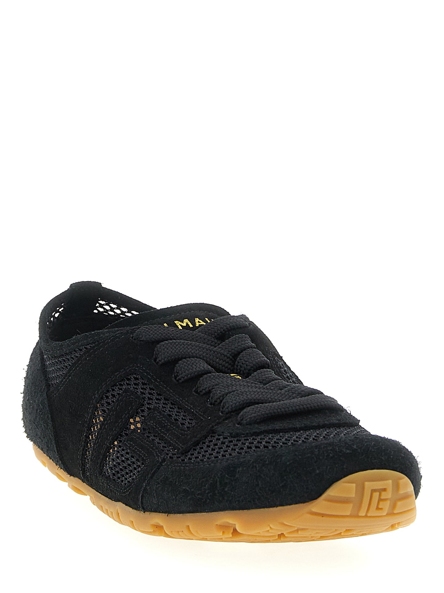 Black Calfskin Athletic Sneakers