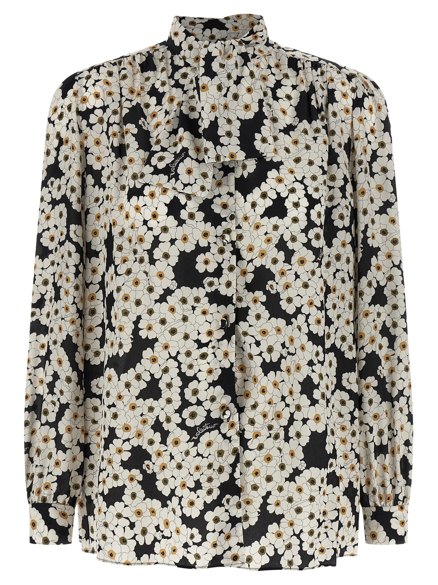 Bicolor Silk Blouse