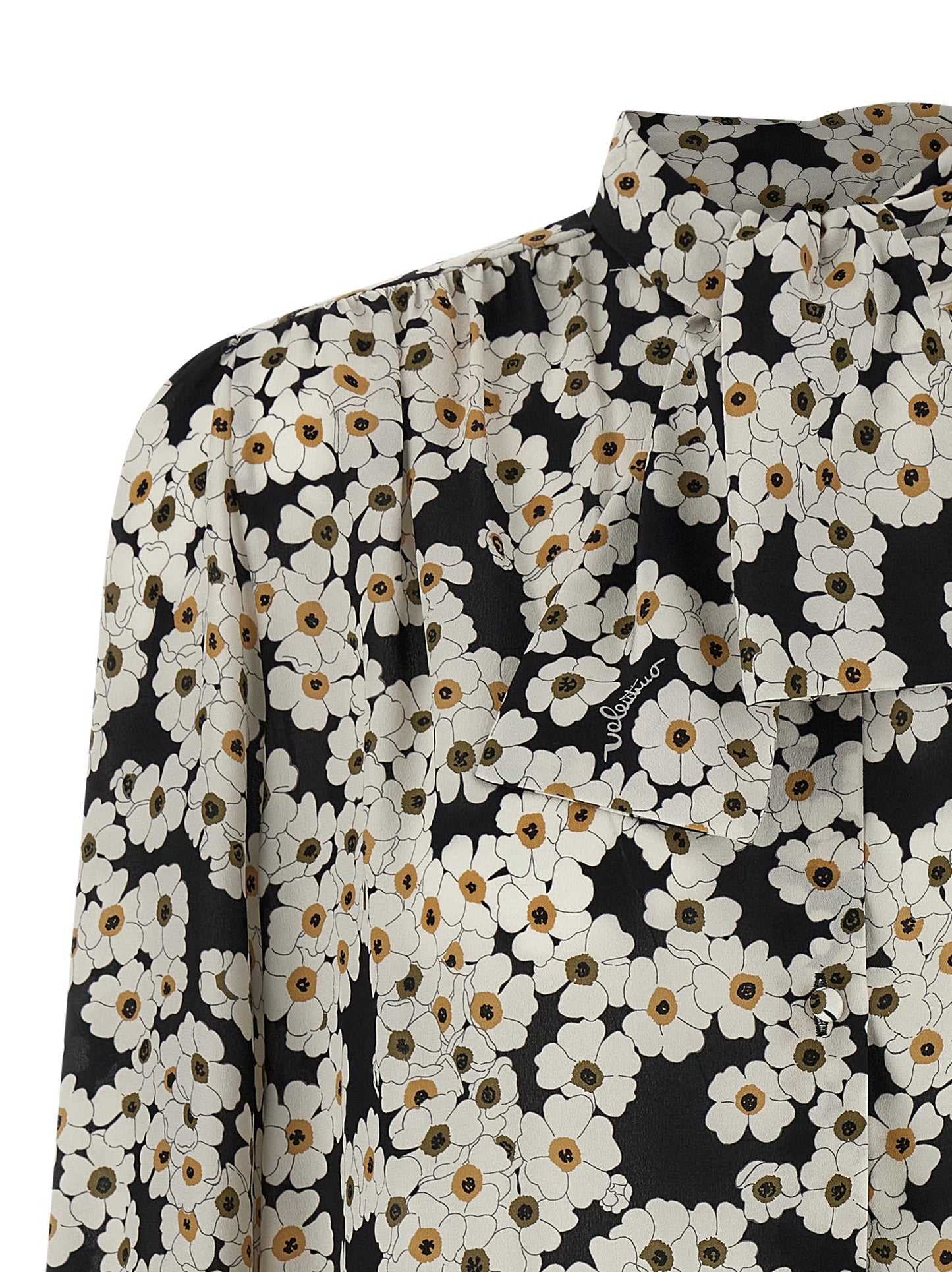 Bicolor Silk Blouse