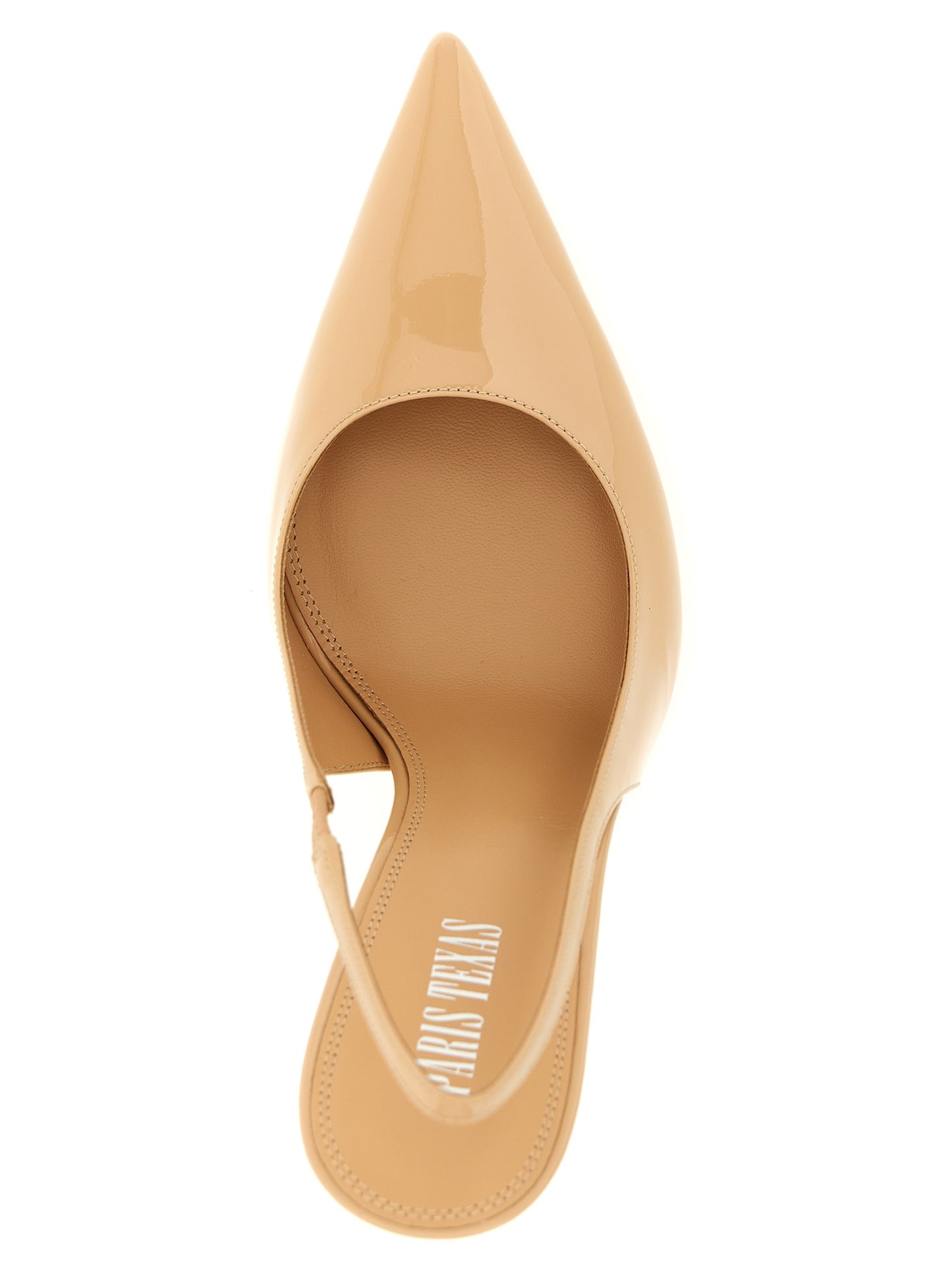 Beige Calfskin High Heel Pumps