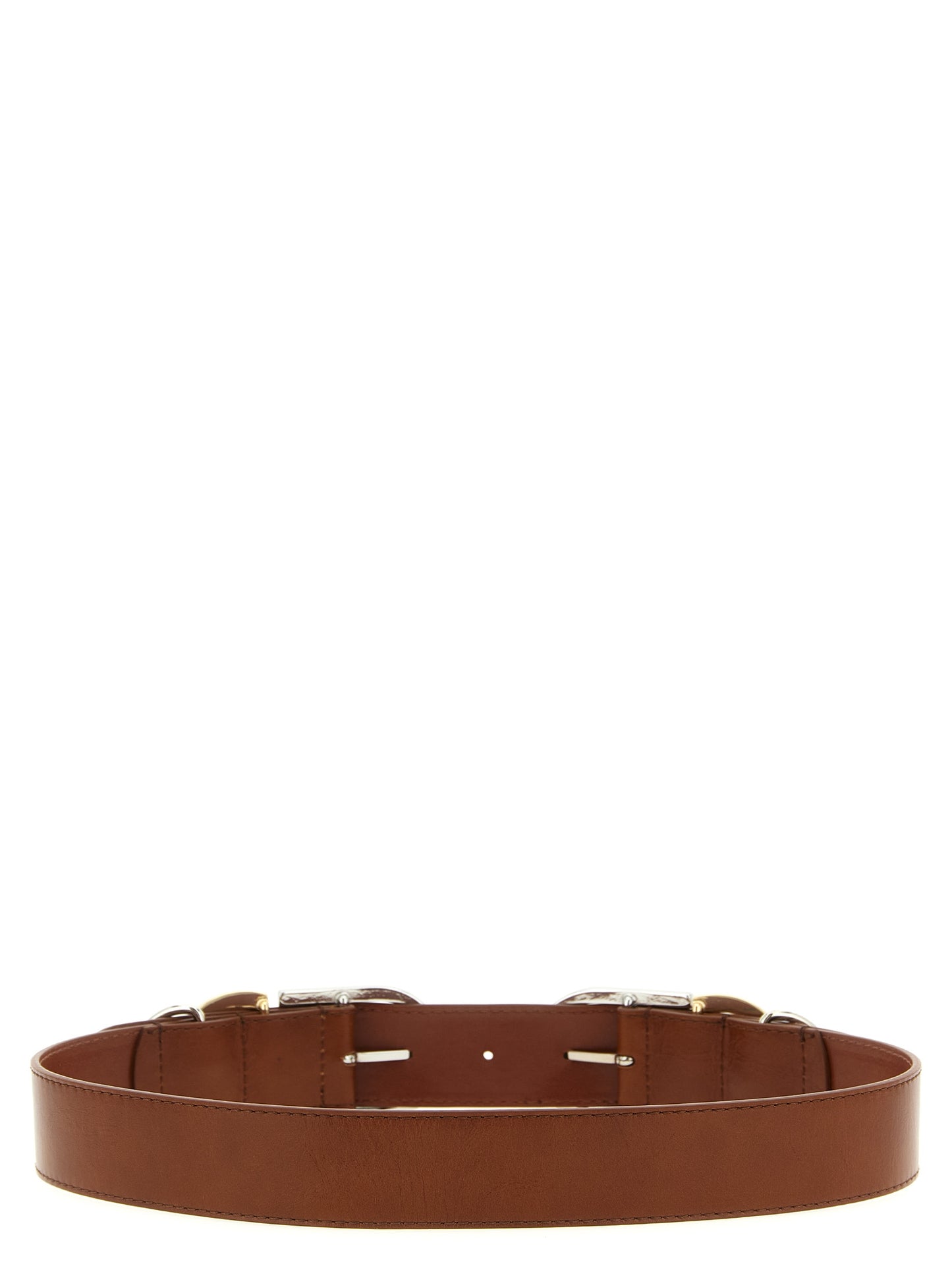 Brown Lamb Leather Regular Belt
