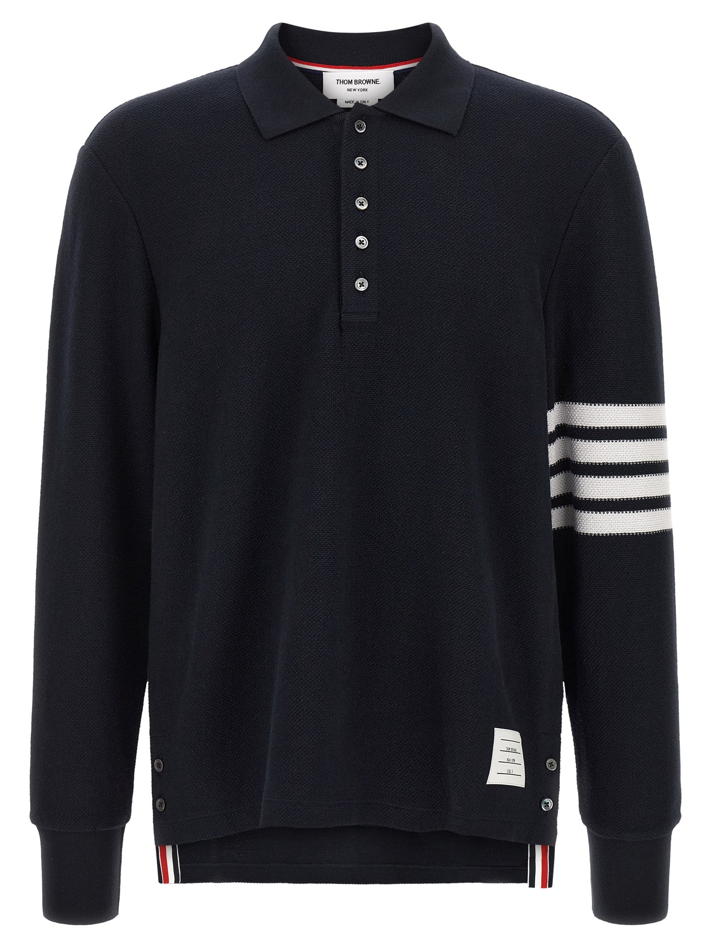 Blue Cotton Polo Shirt