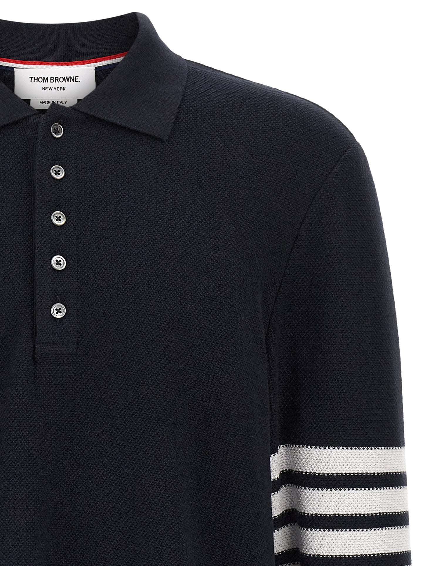 Blue Cotton Polo Shirt