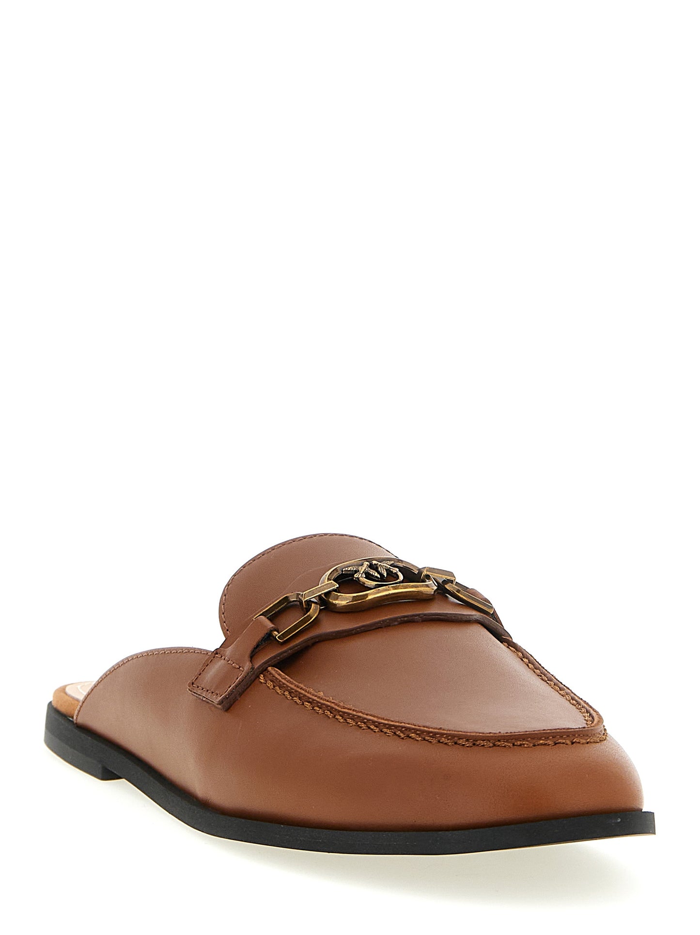 Brown Calfskin Flats