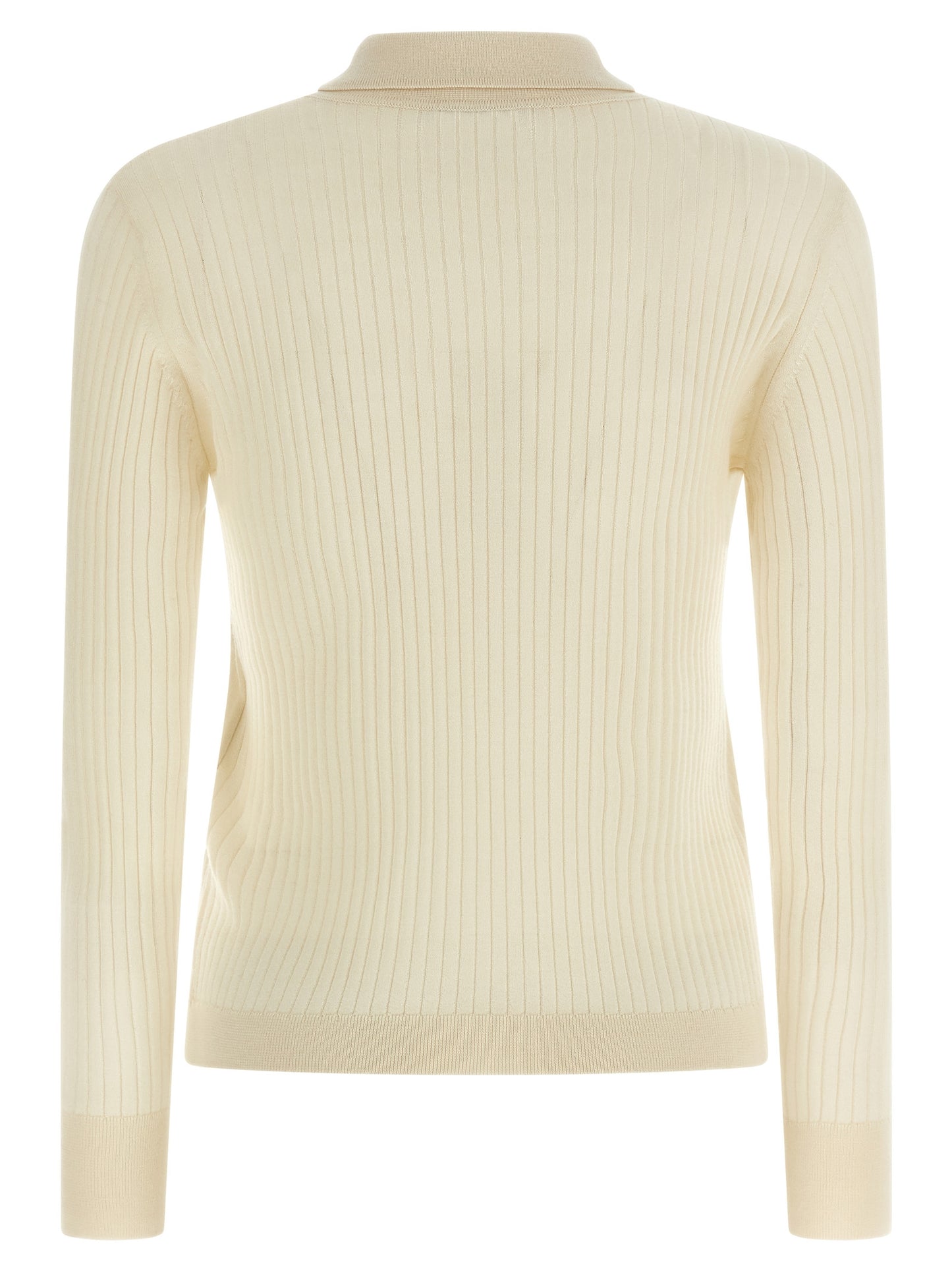 White Cashmere Polo Shirt