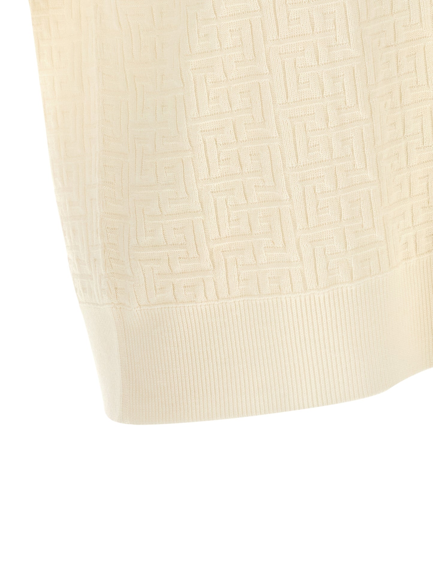 White Wool Polo Shirt