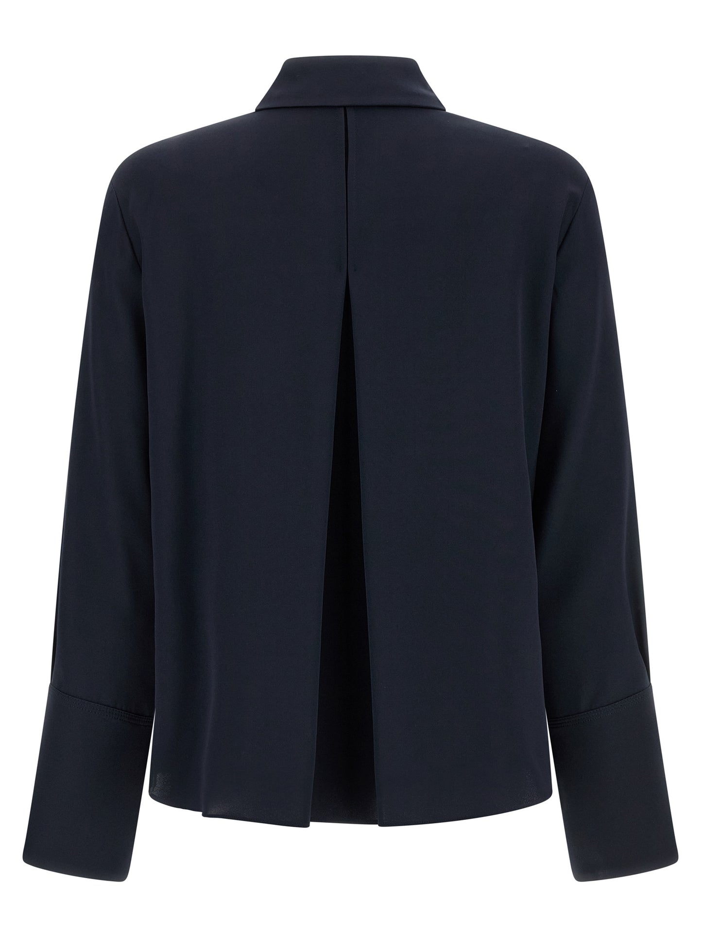 Blue Silk Blouse