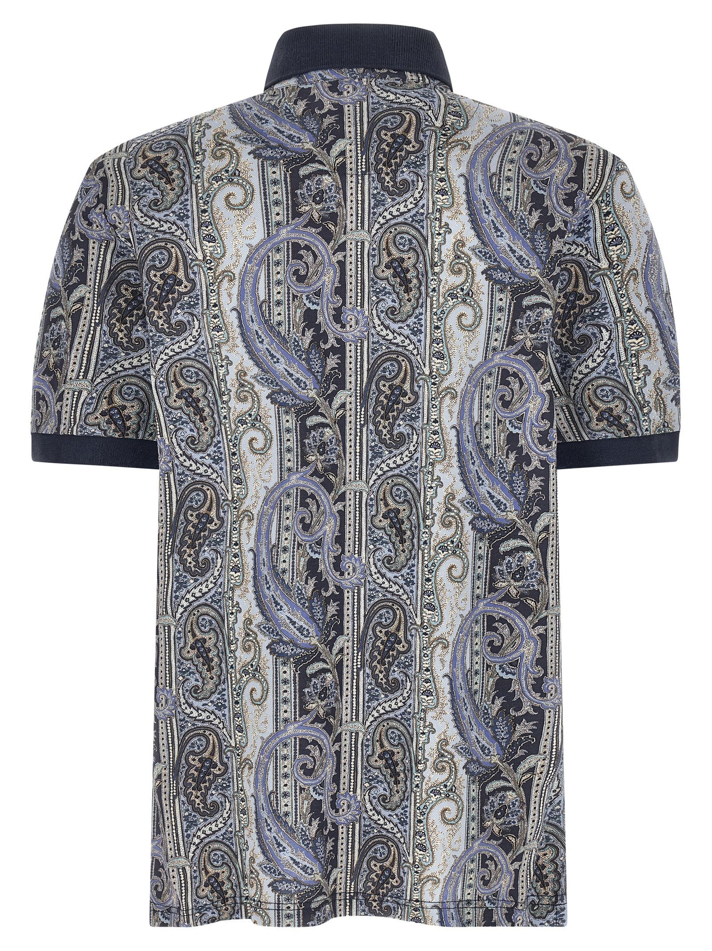 Blue Cotton Polo Shirt