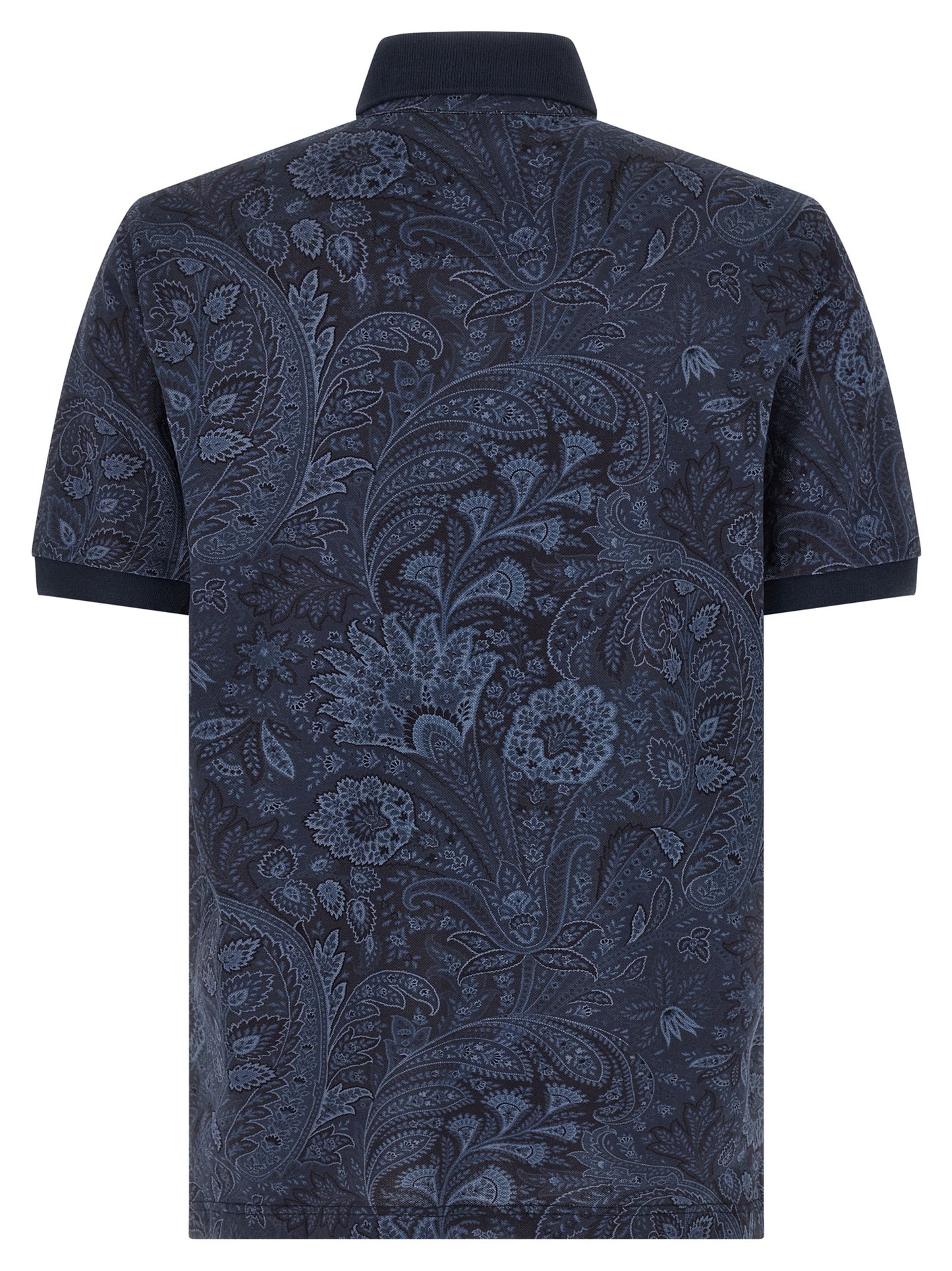 Blue Cotton Polo Shirt
