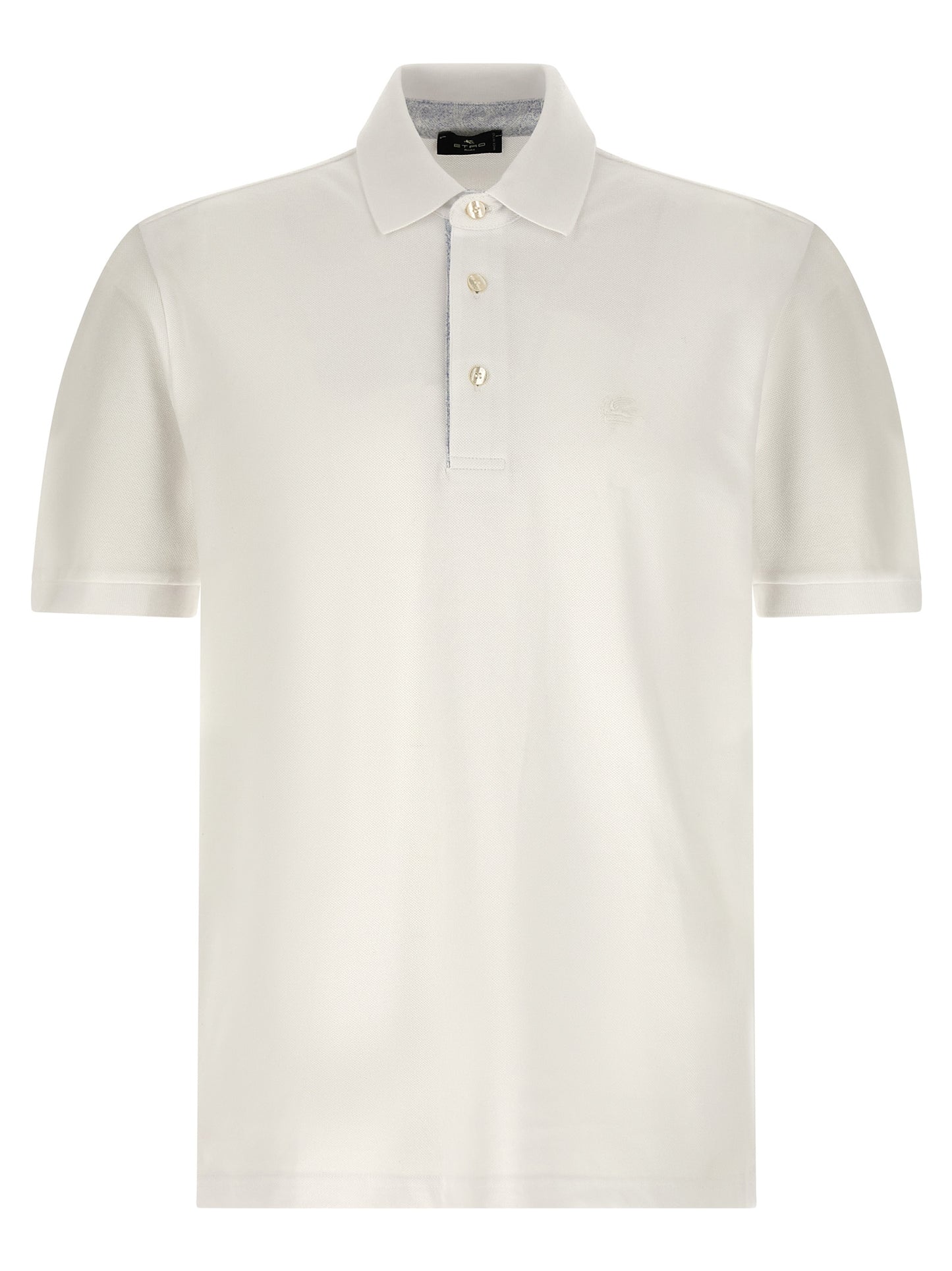 White Cotton Polo Shirt