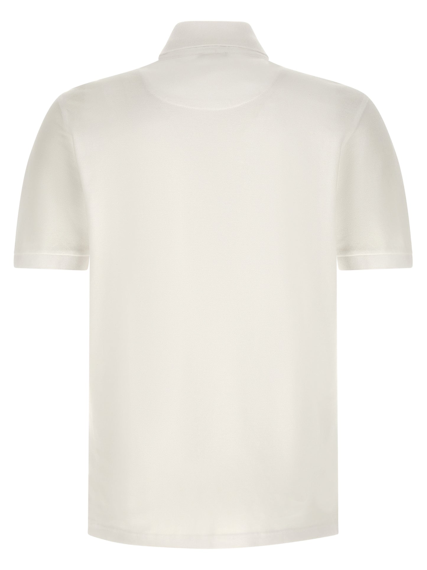 White Cotton Polo Shirt