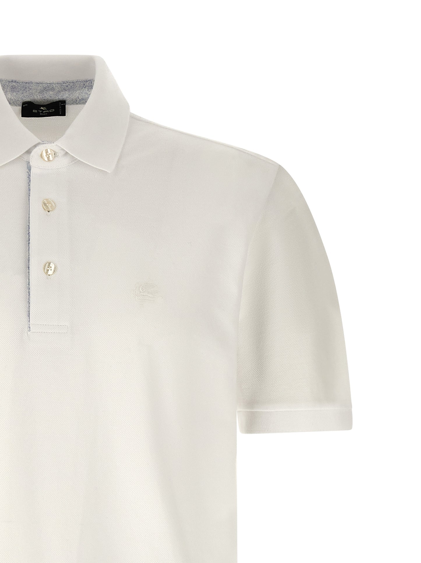 White Cotton Polo Shirt