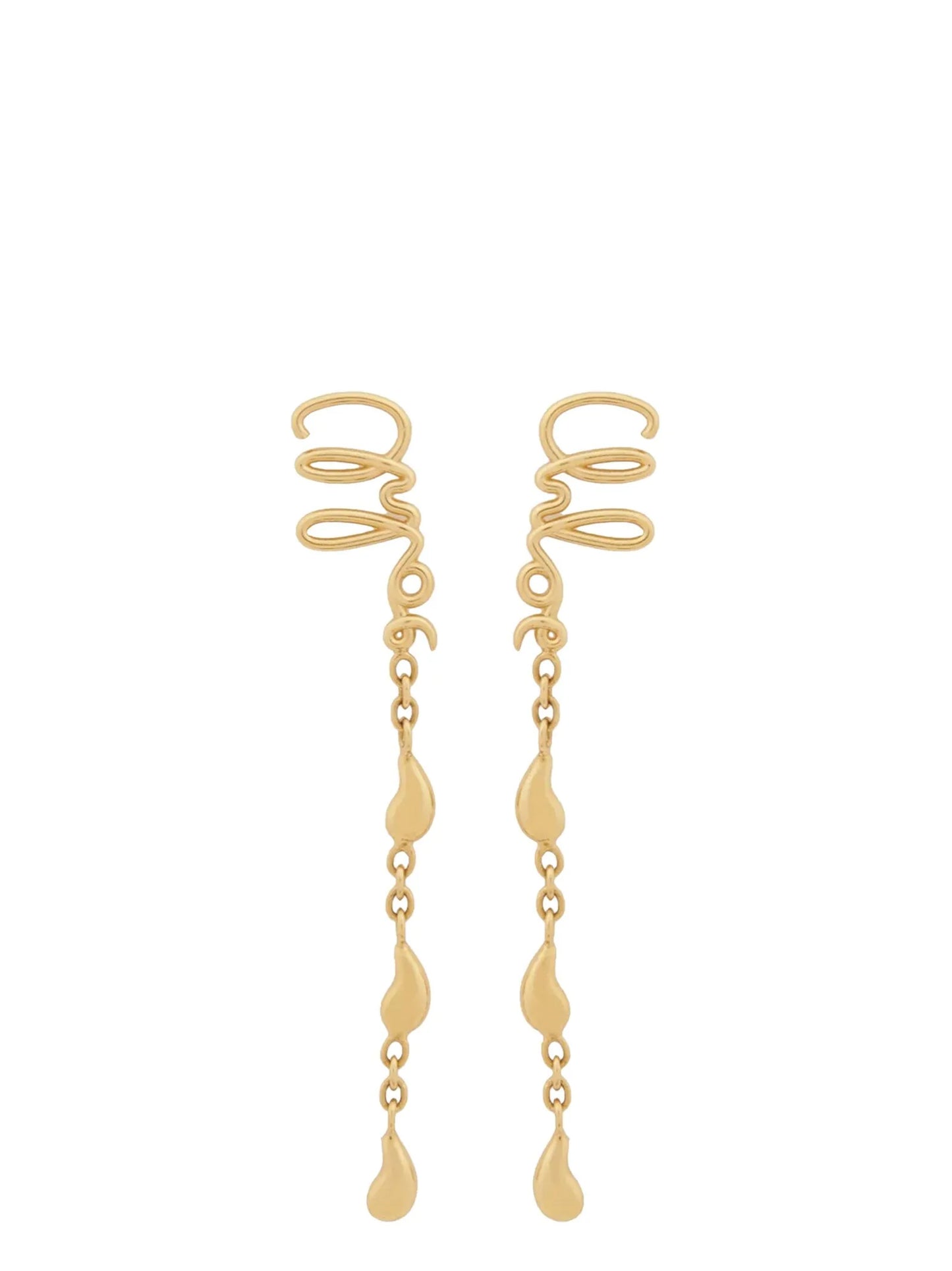 Gold Brass Earrings