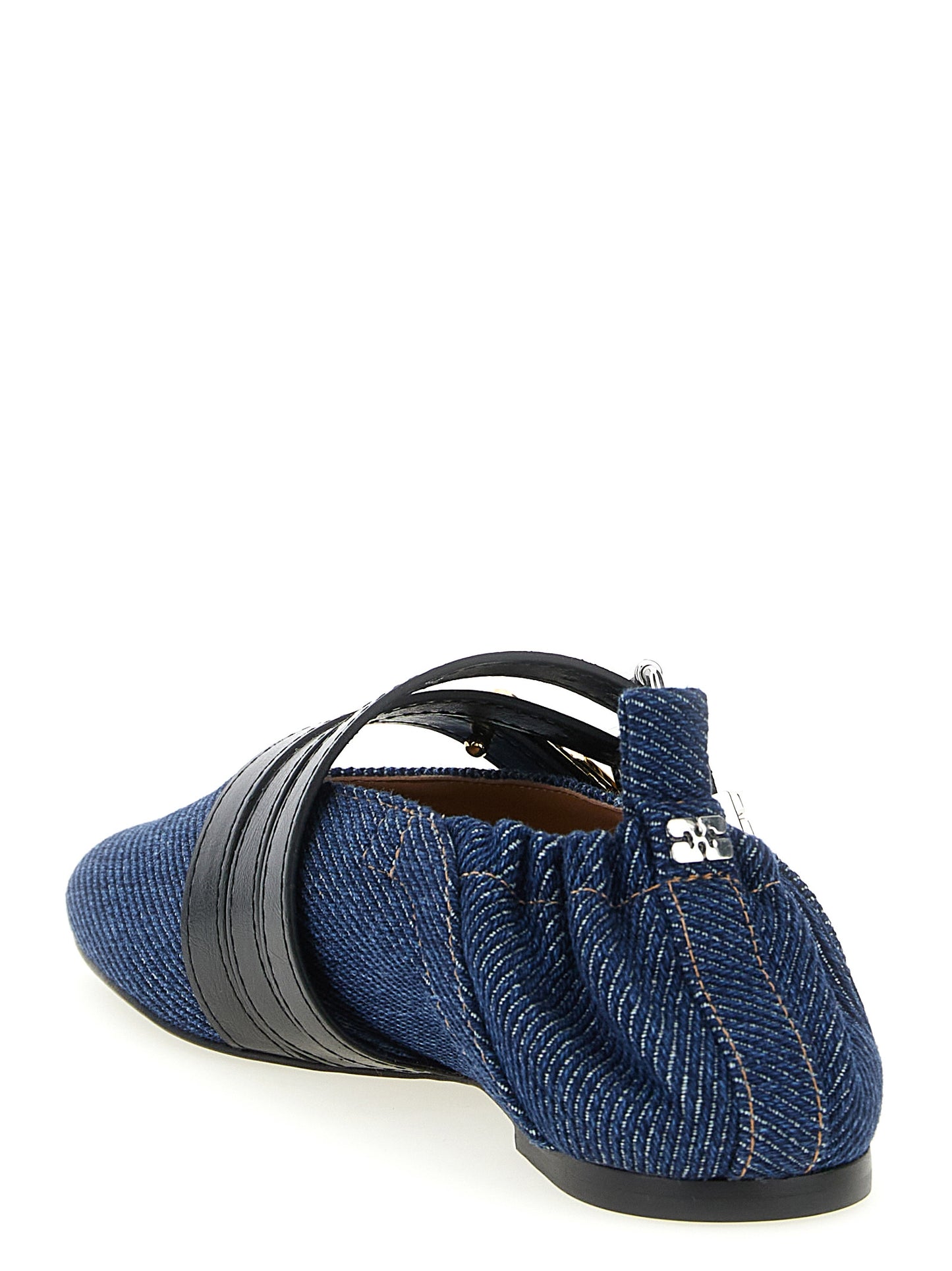 Blue Organic Cotton Ballet Flats