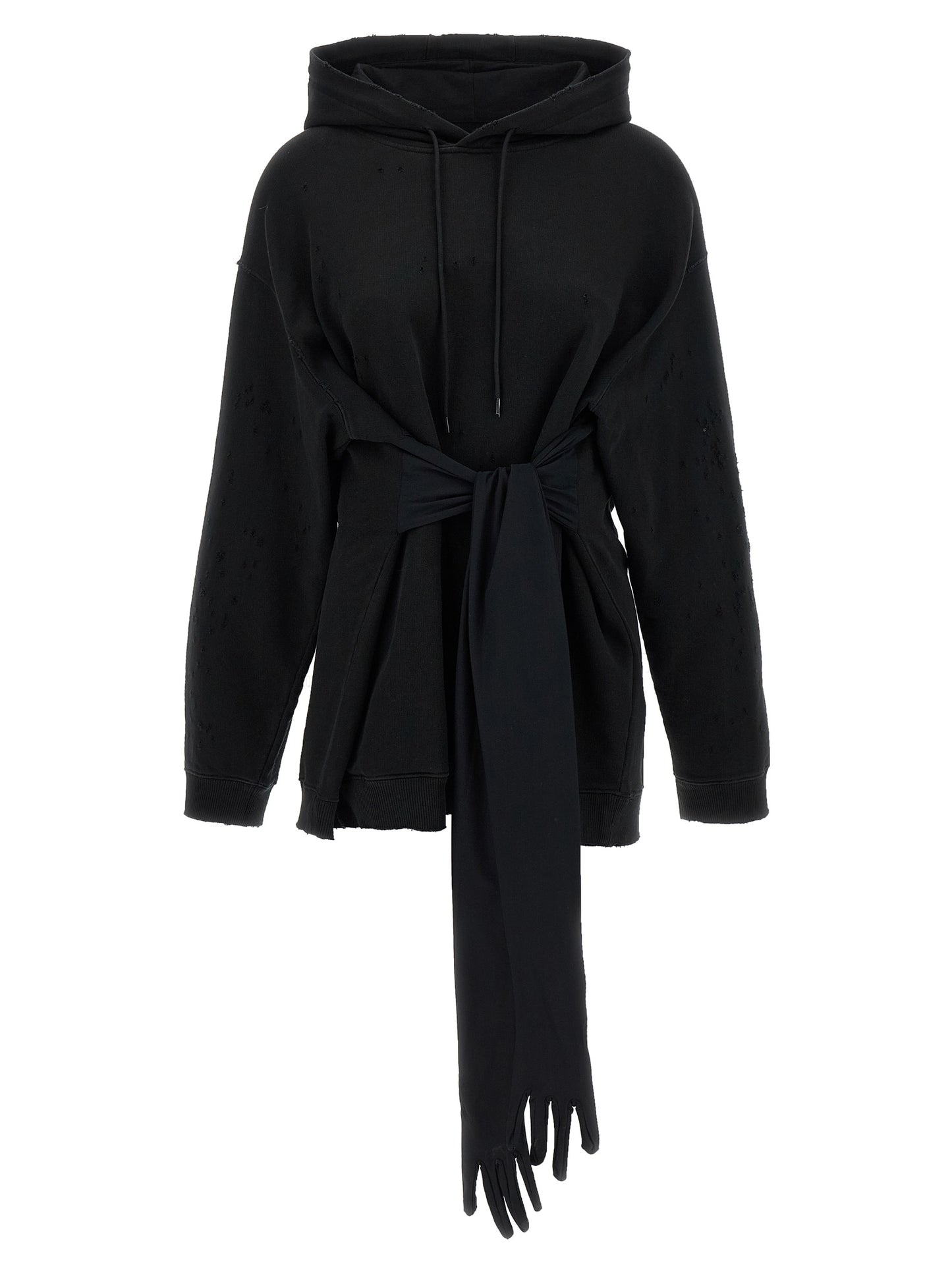 Black Cotton Short Dress