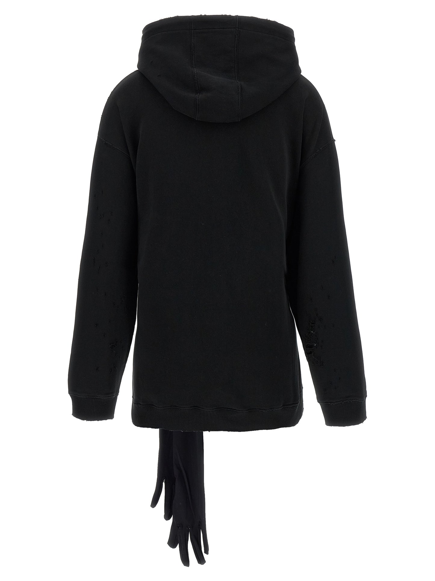 Black Cotton Short Dress