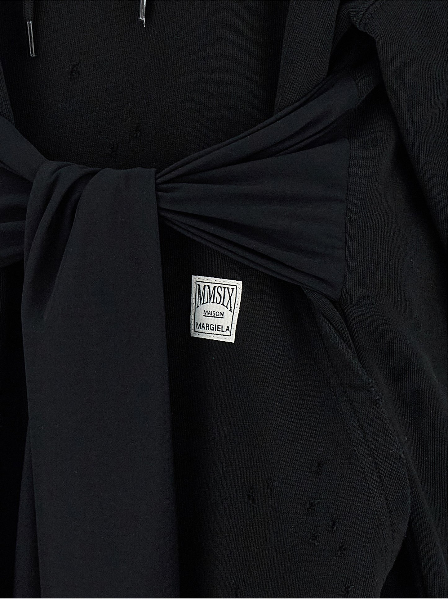Black Cotton Short Dress