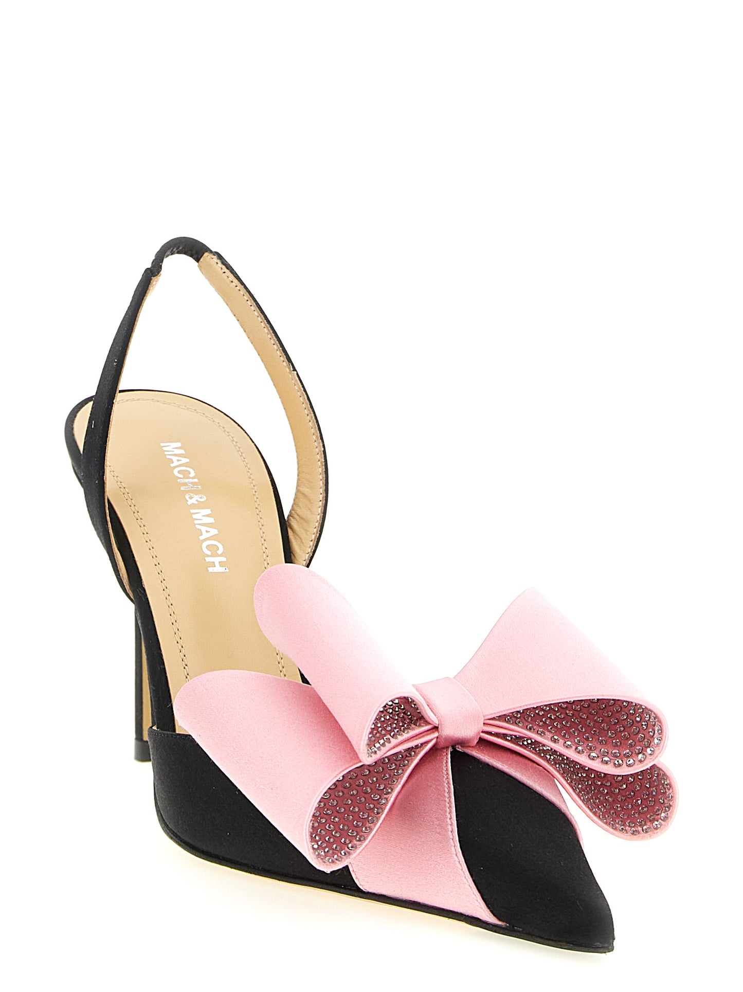 Multicolor Satin High Heel Pumps