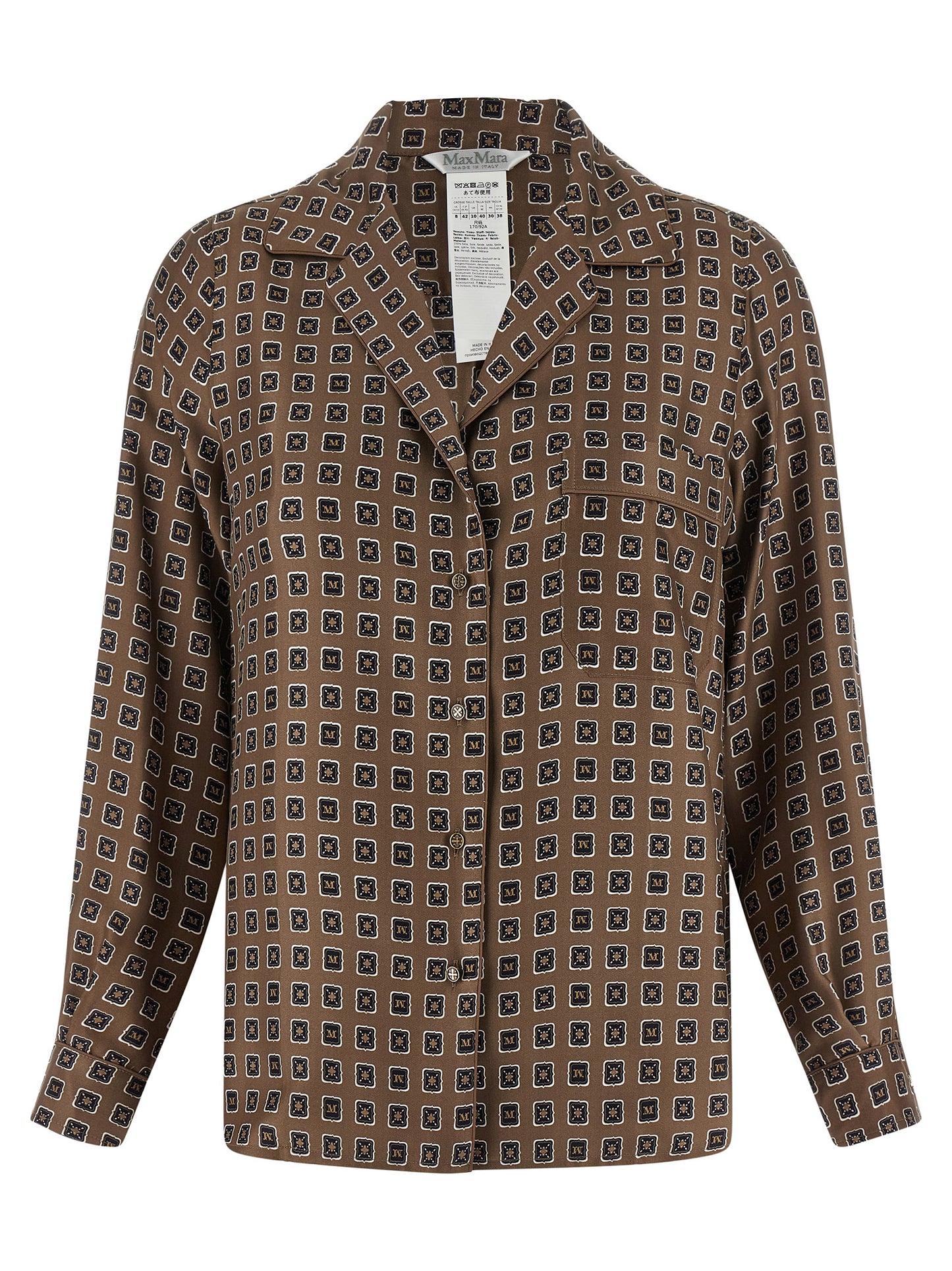 Brown Silk Blouse