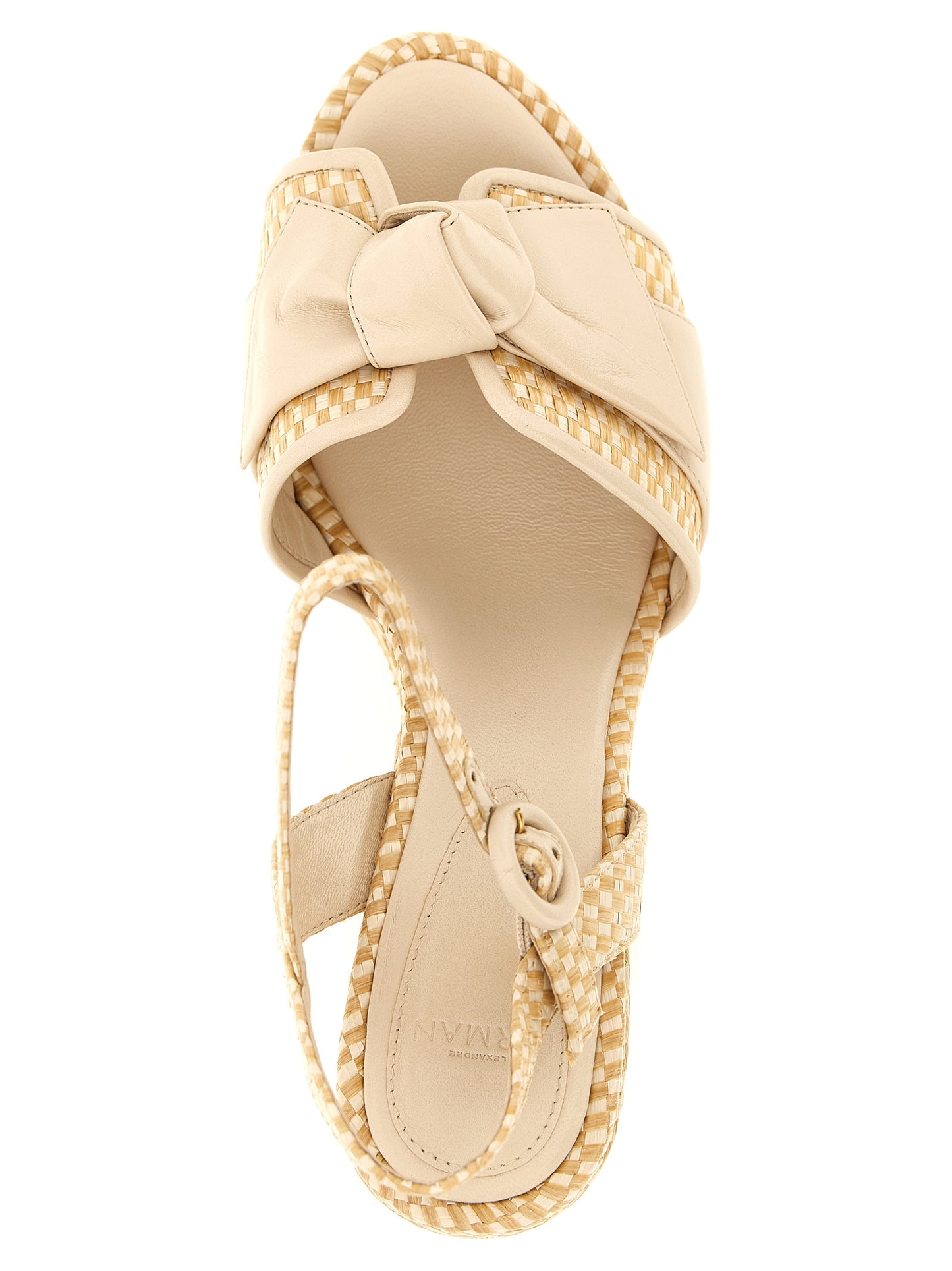 Beige Cowhide Stiletto Heel Sandals