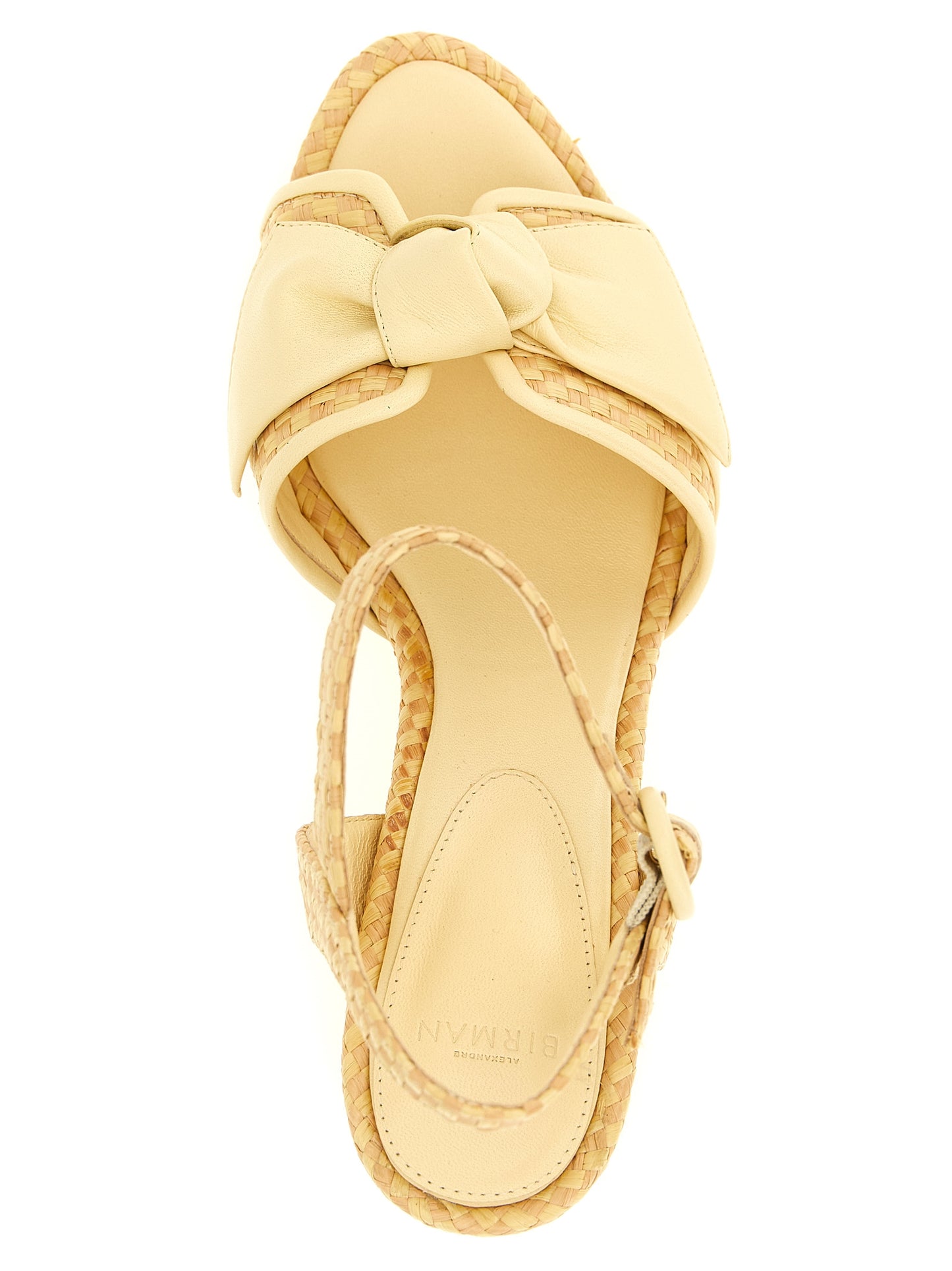 Bicolor Cowhide Platform Sandals