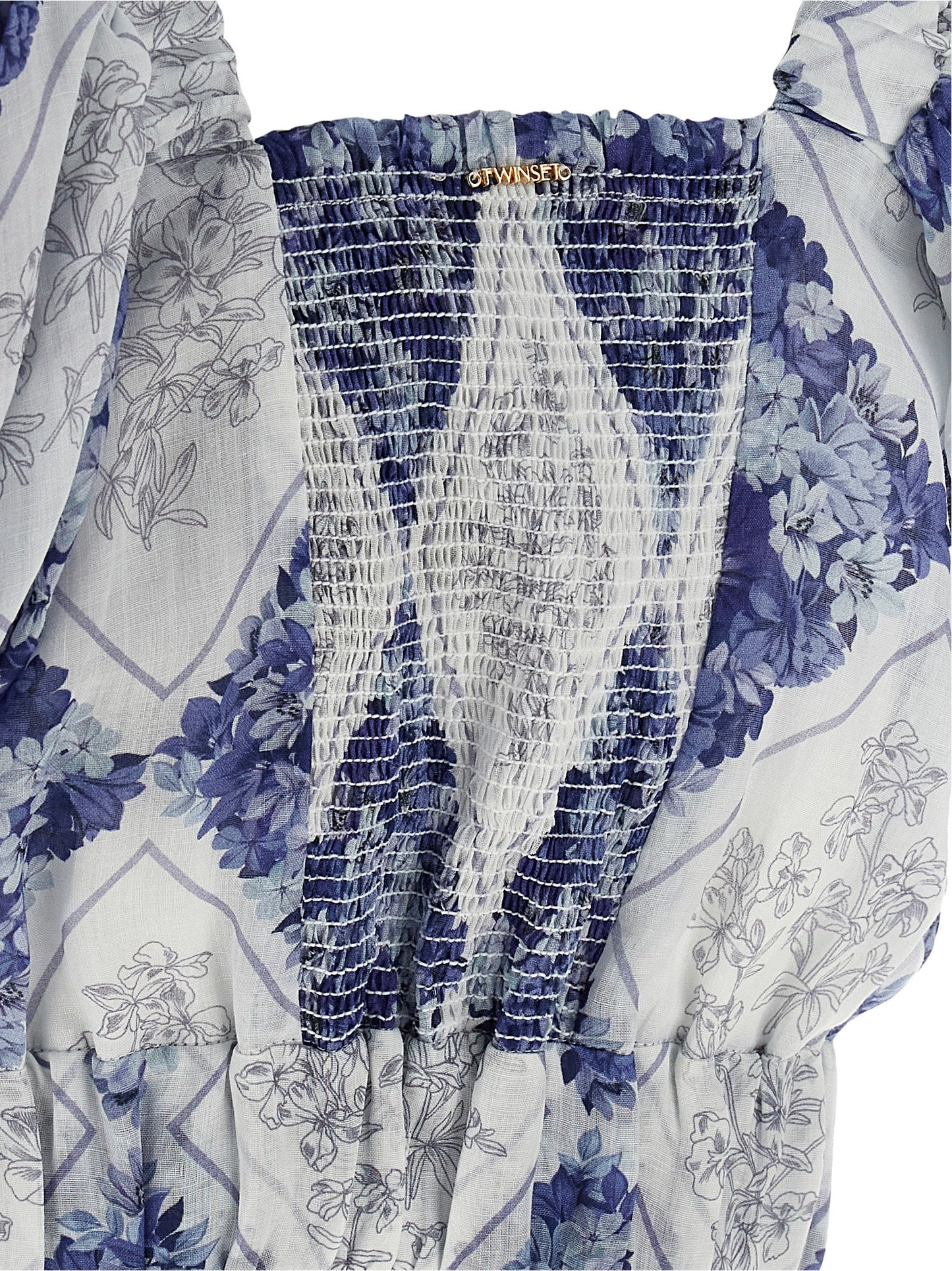 Blue Ramie Blouse