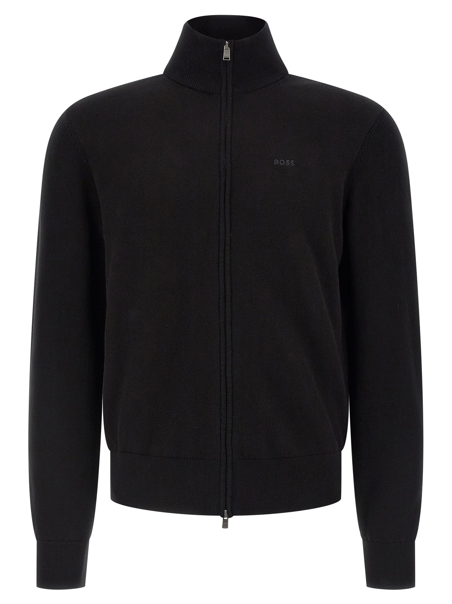 Black Cotton Cardigan