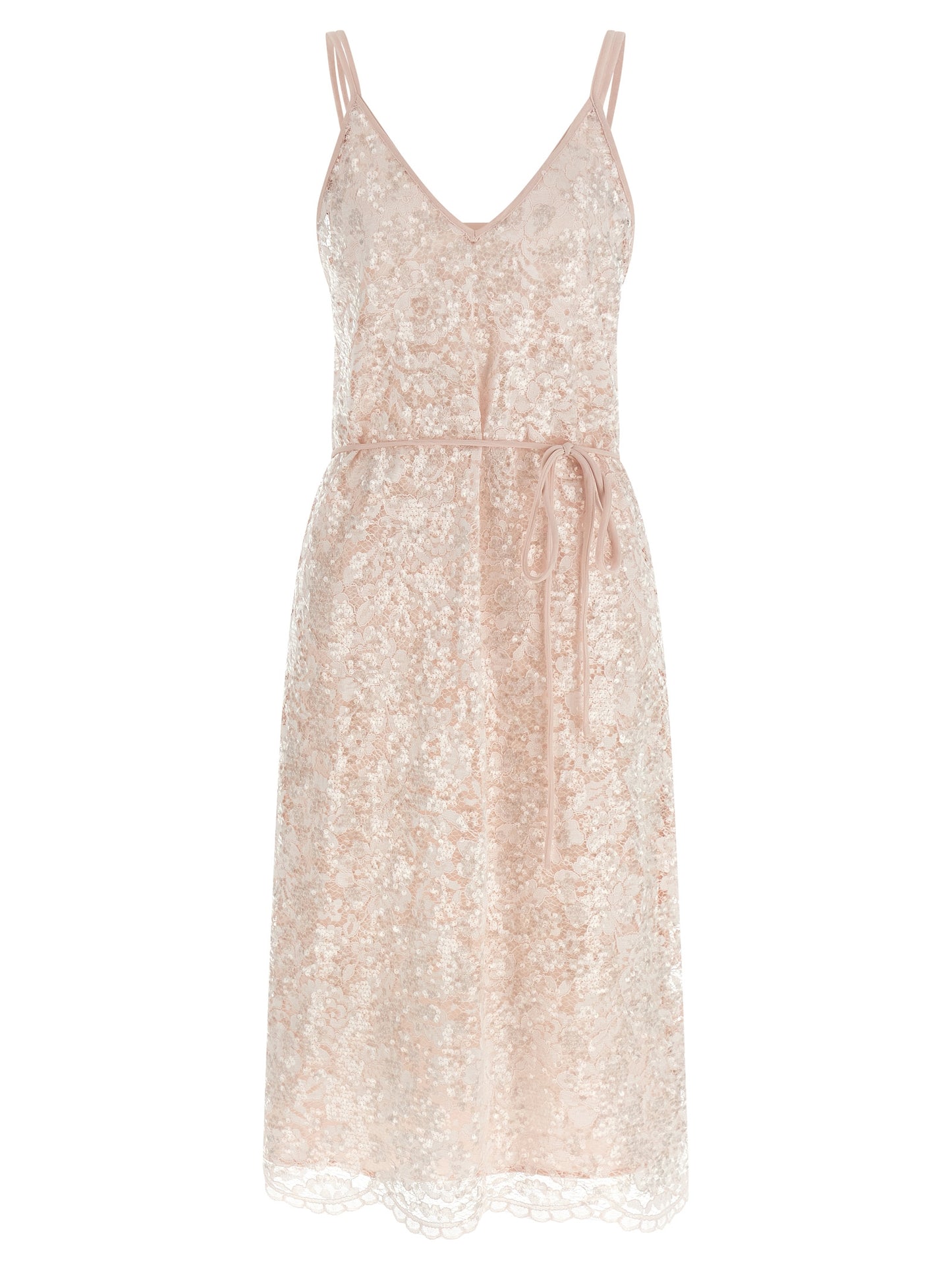 Multicolor Polyester Midi Dress