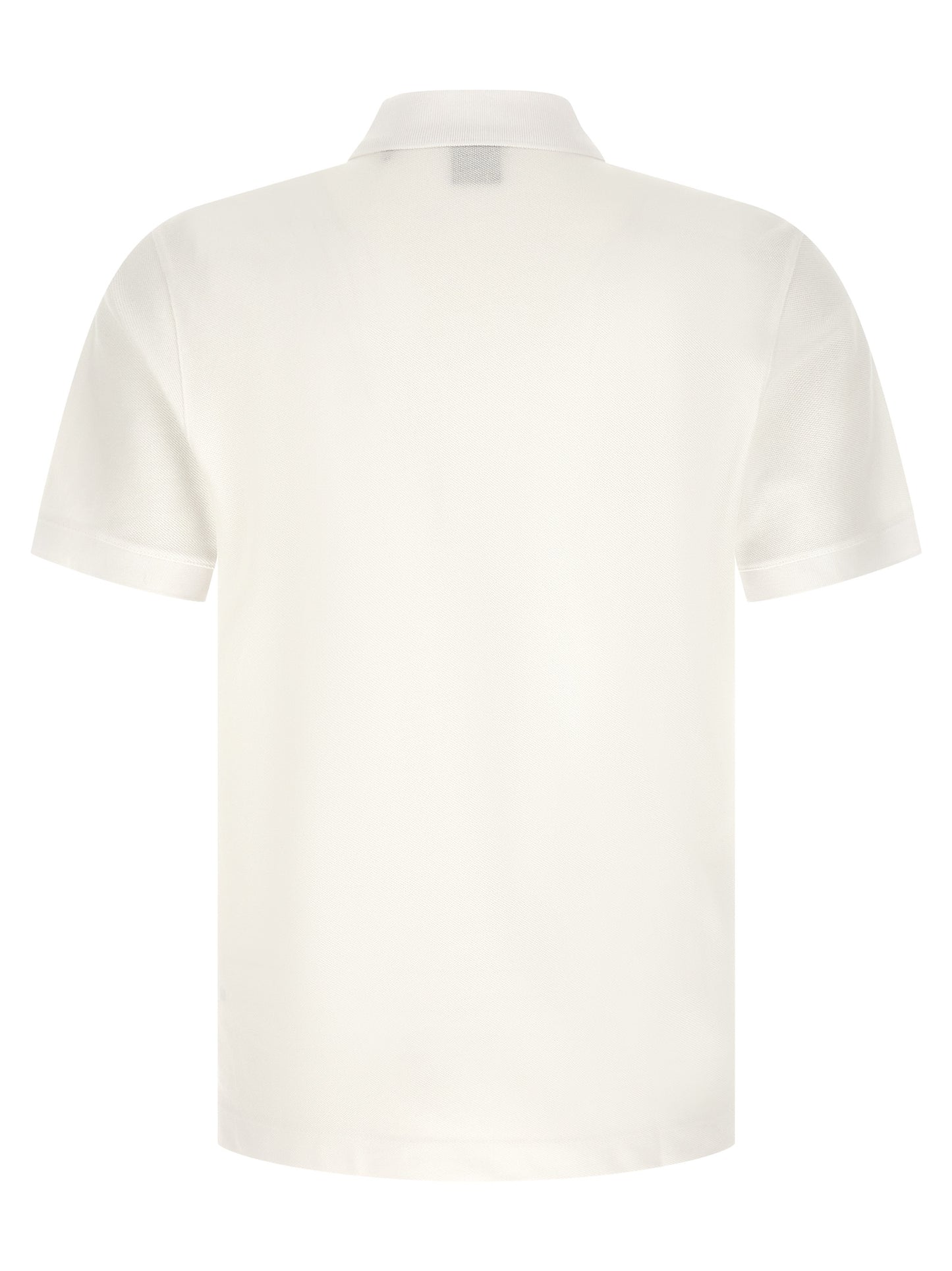 White Cotton Polo Shirt