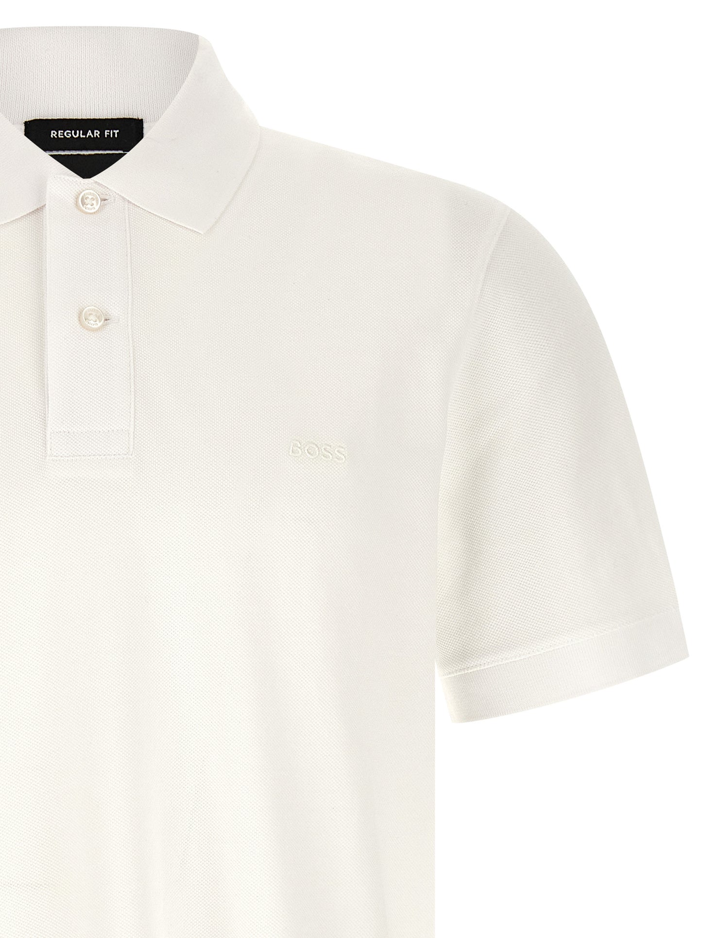 White Cotton Polo Shirt