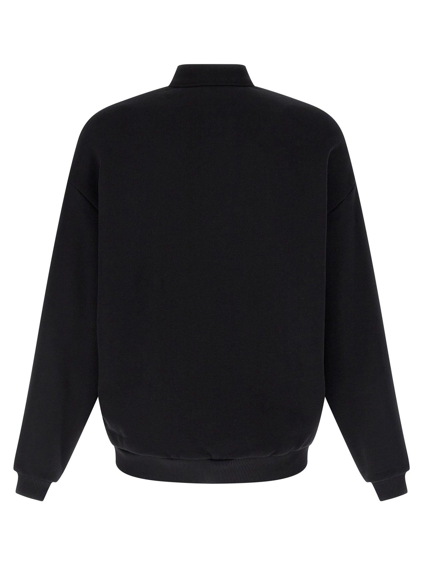 Black Cotton Sweatshirt