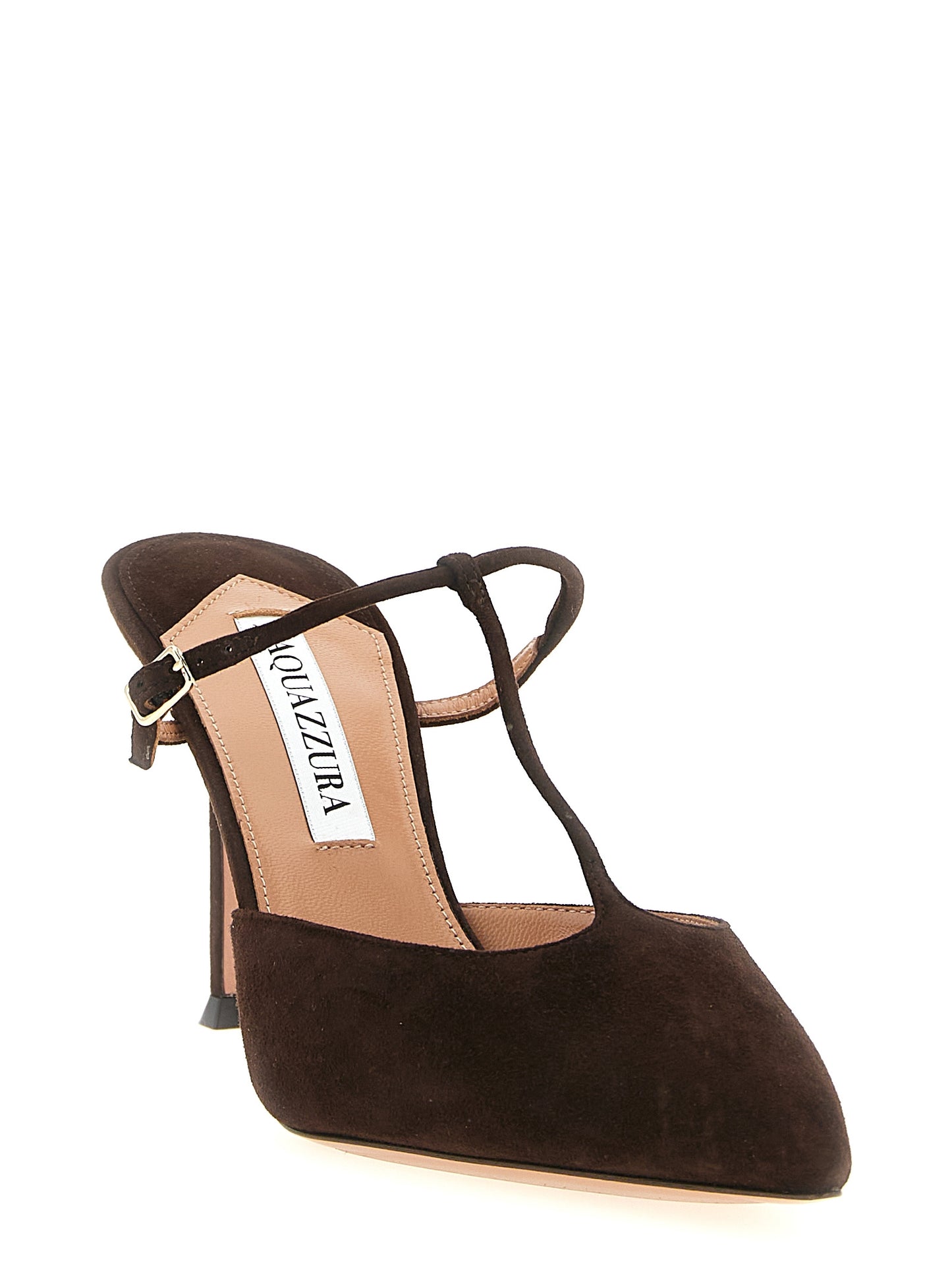 Brown Goatskin High Heel Pumps
