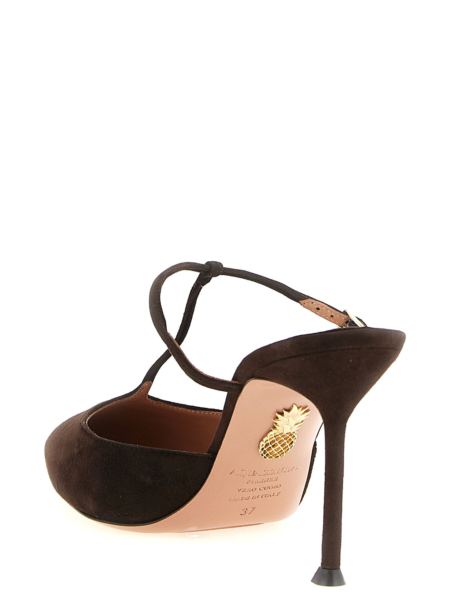Brown Goatskin High Heel Pumps
