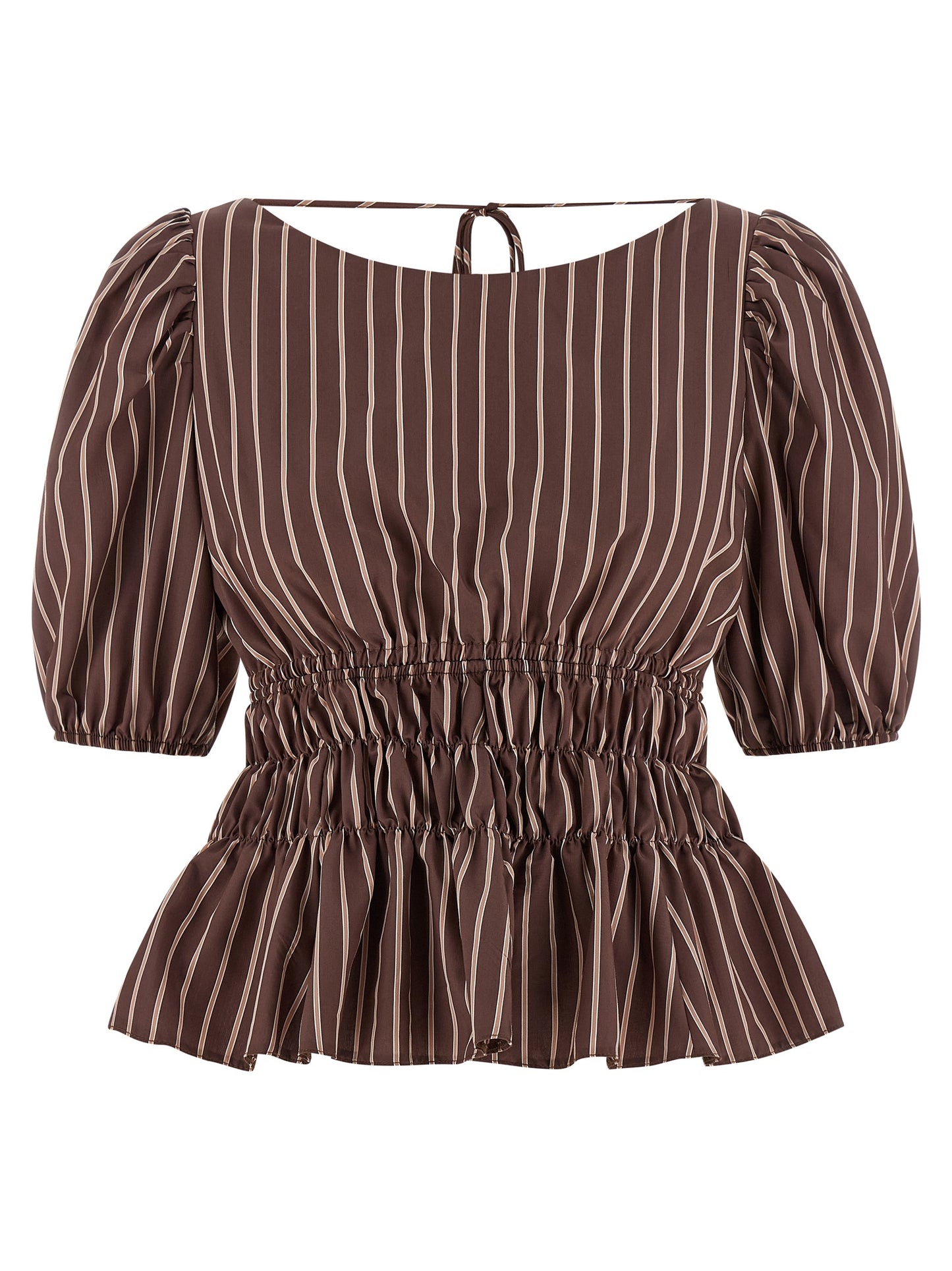Brown Viscose Pattern Shirt