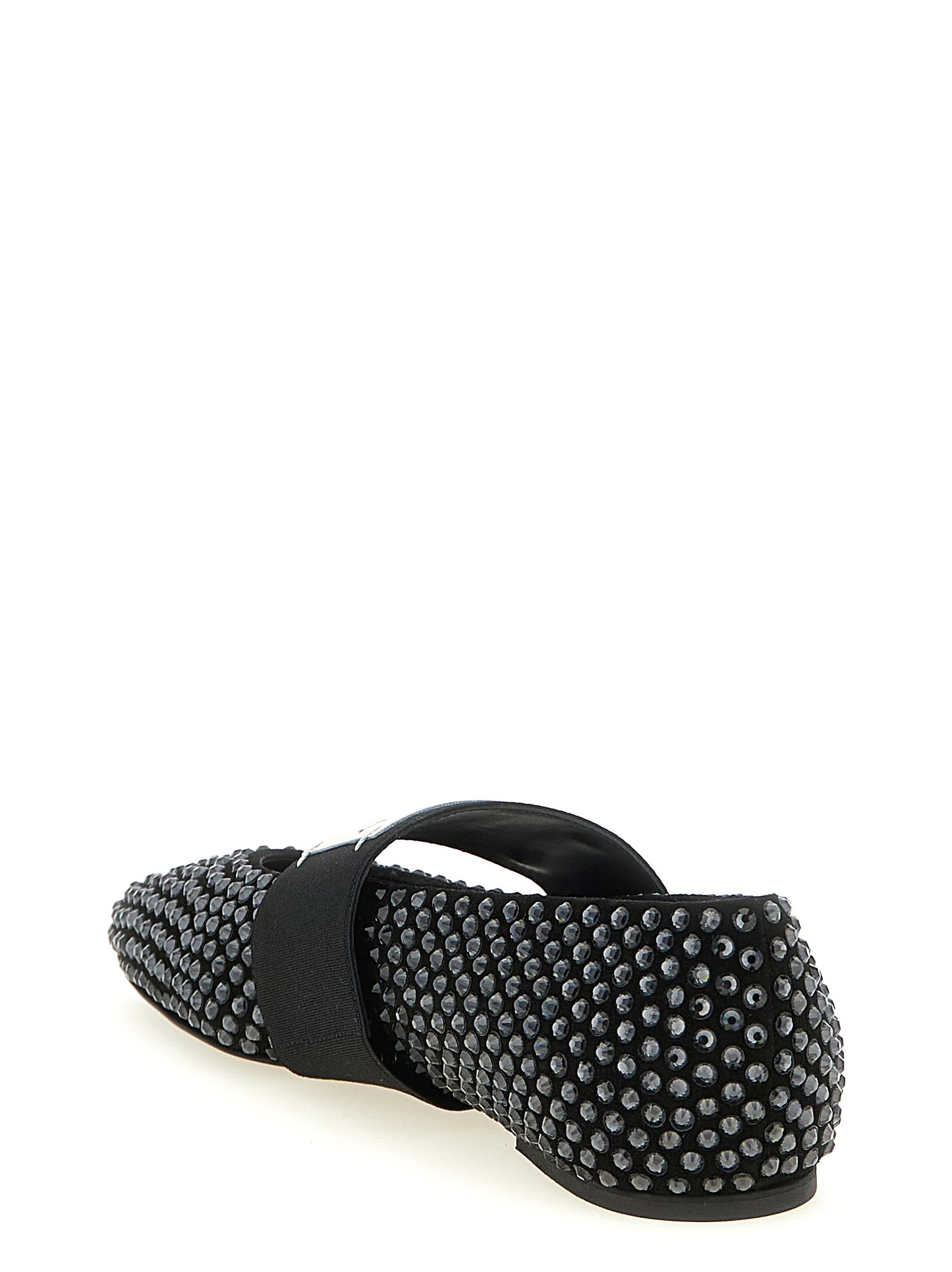 Black Calfskin Ballet Flats