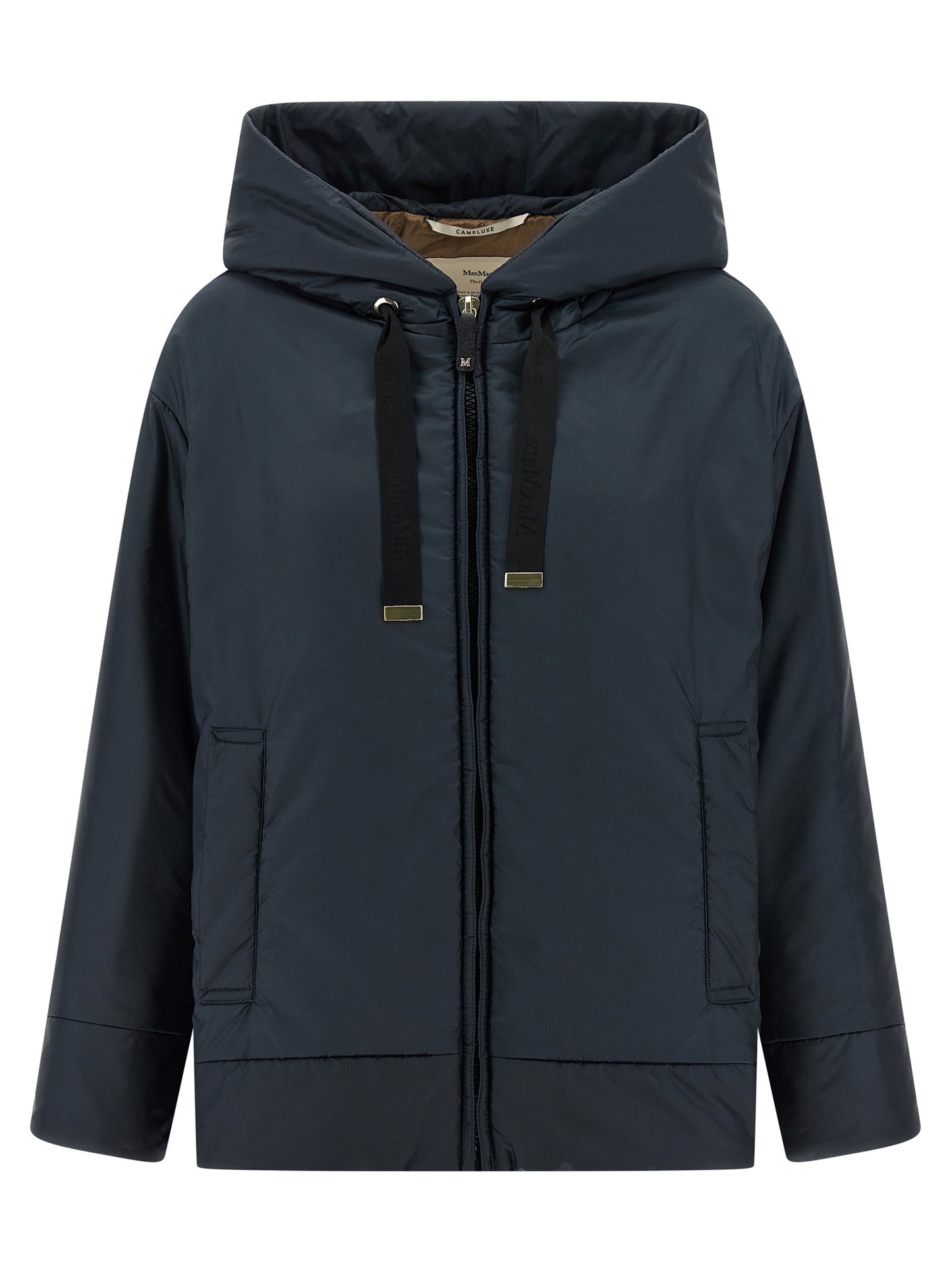 Blue Polyester Shell Jacket