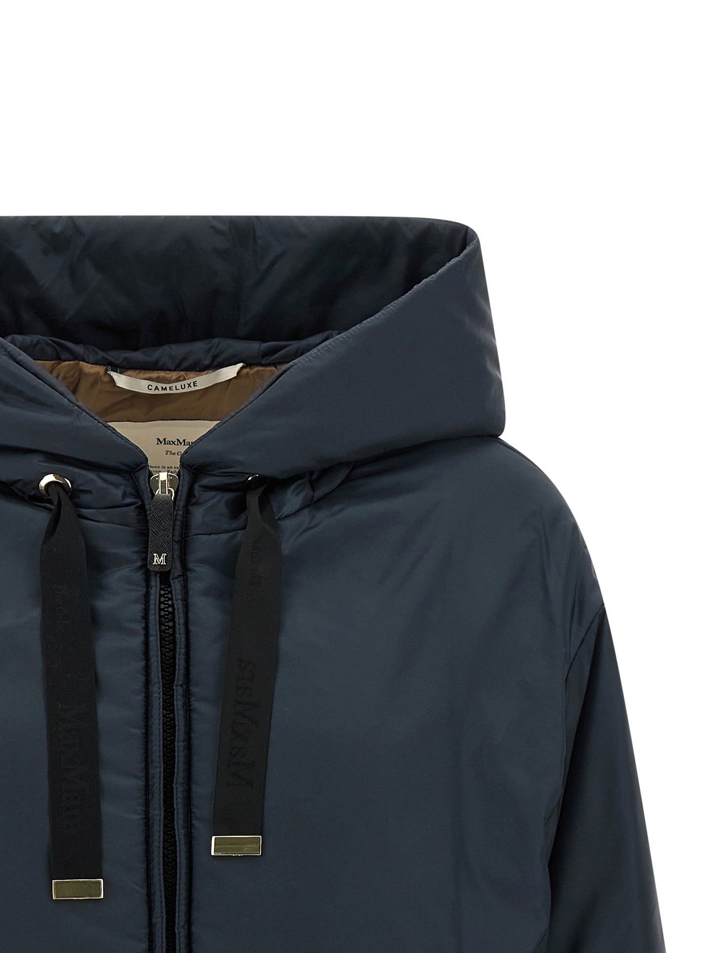 Blue Polyester Shell Jacket