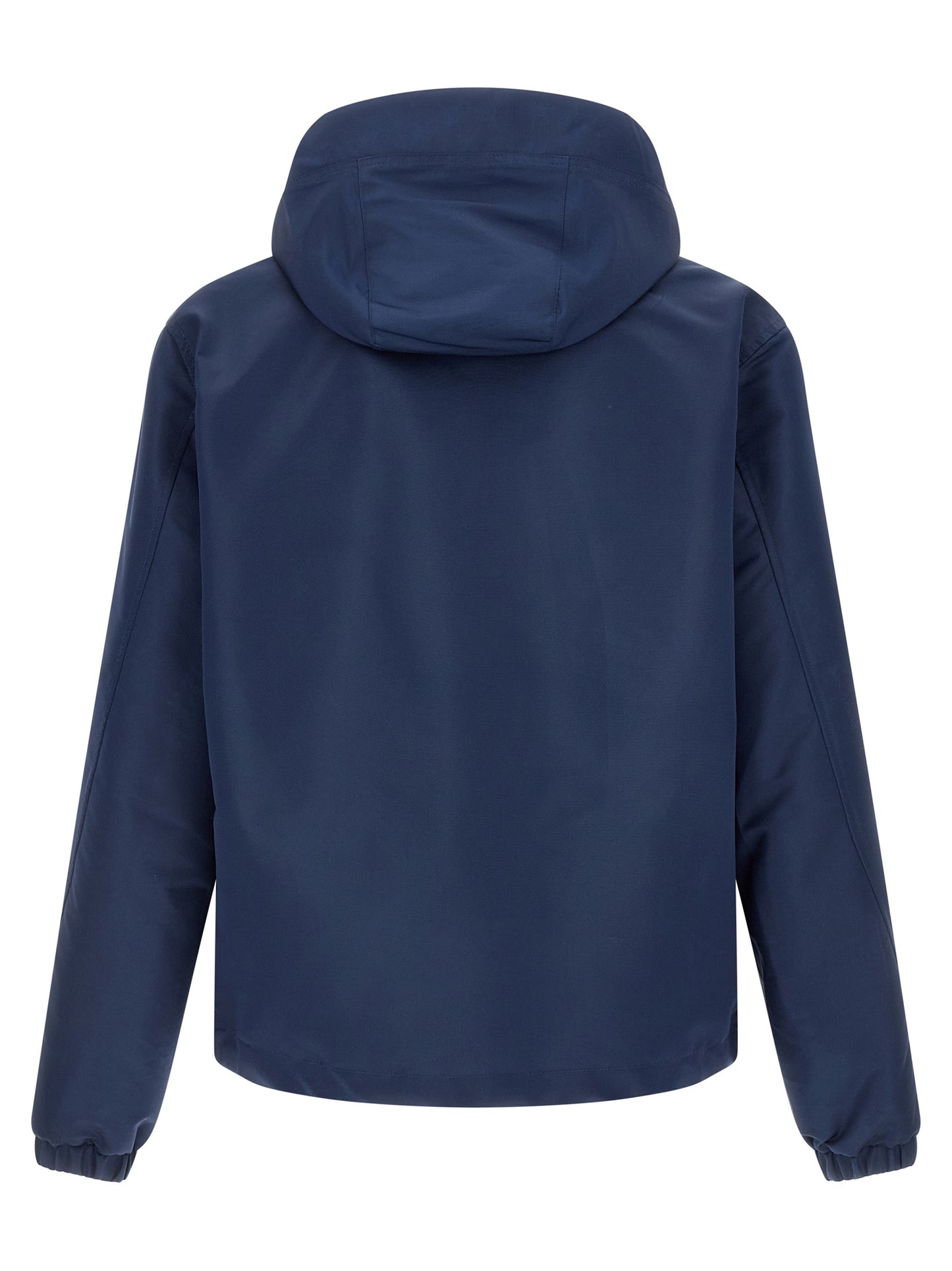 Blue Polyester Shell Jacket