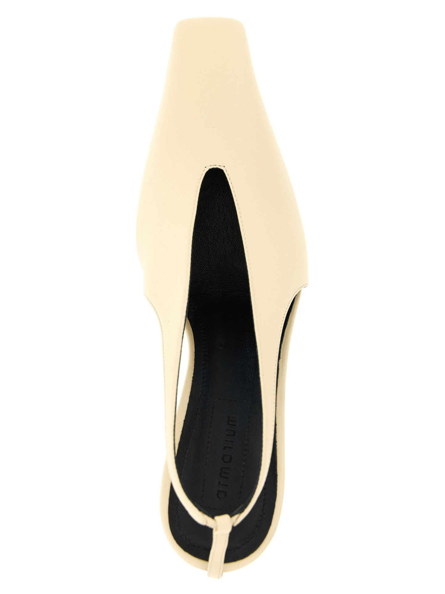 Beige Lambskin High Heel Pumps