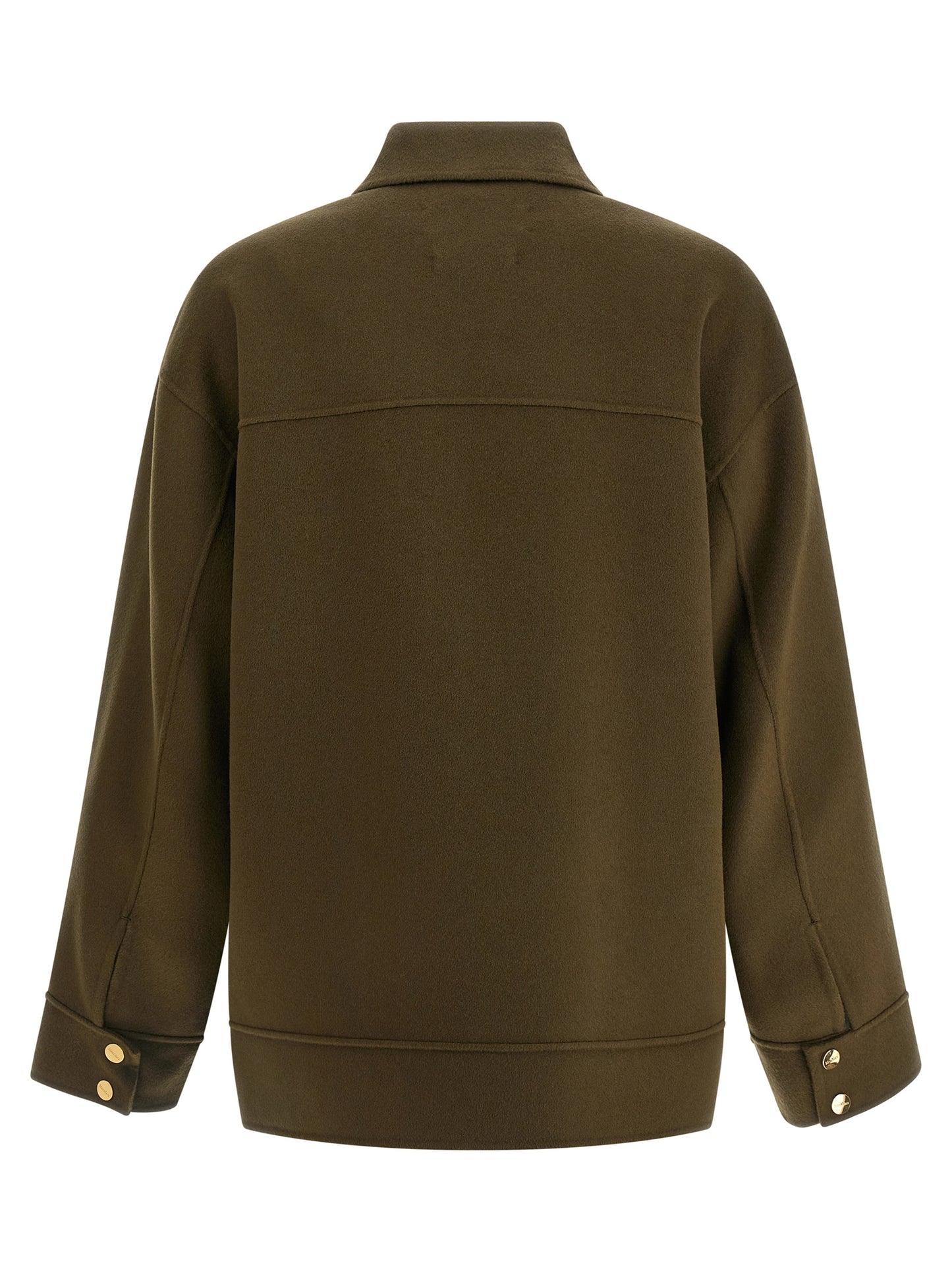 Bicolor Virgin Wool Coat