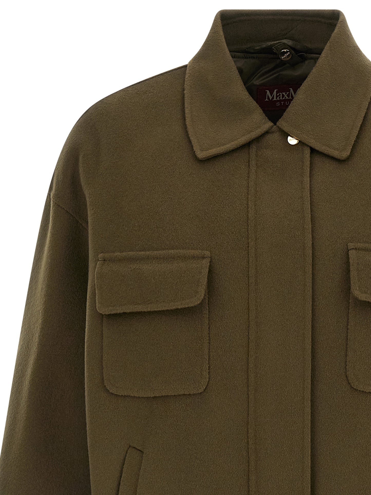 Bicolor Virgin Wool Coat