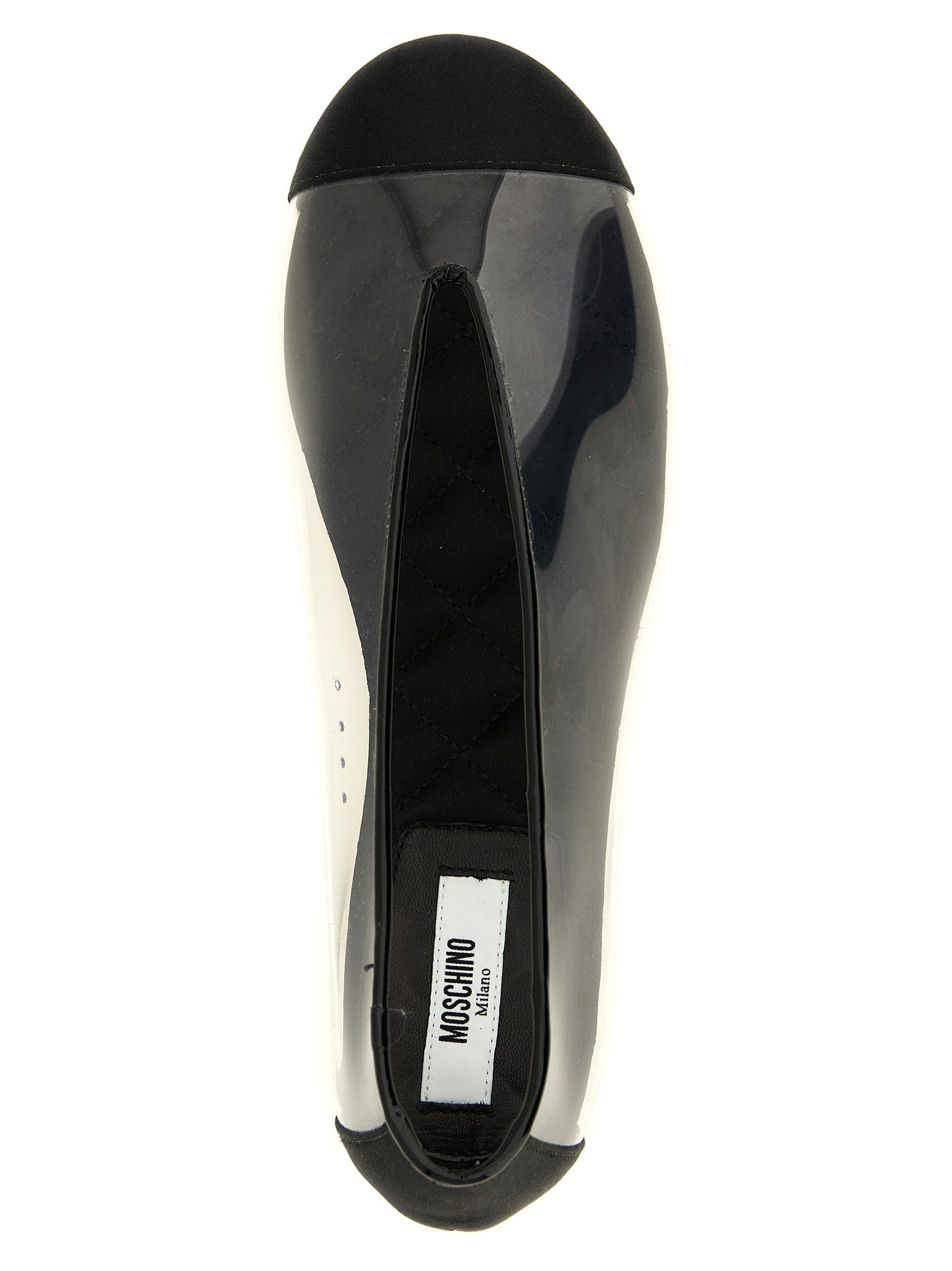 Black Pvc Ballet Flats