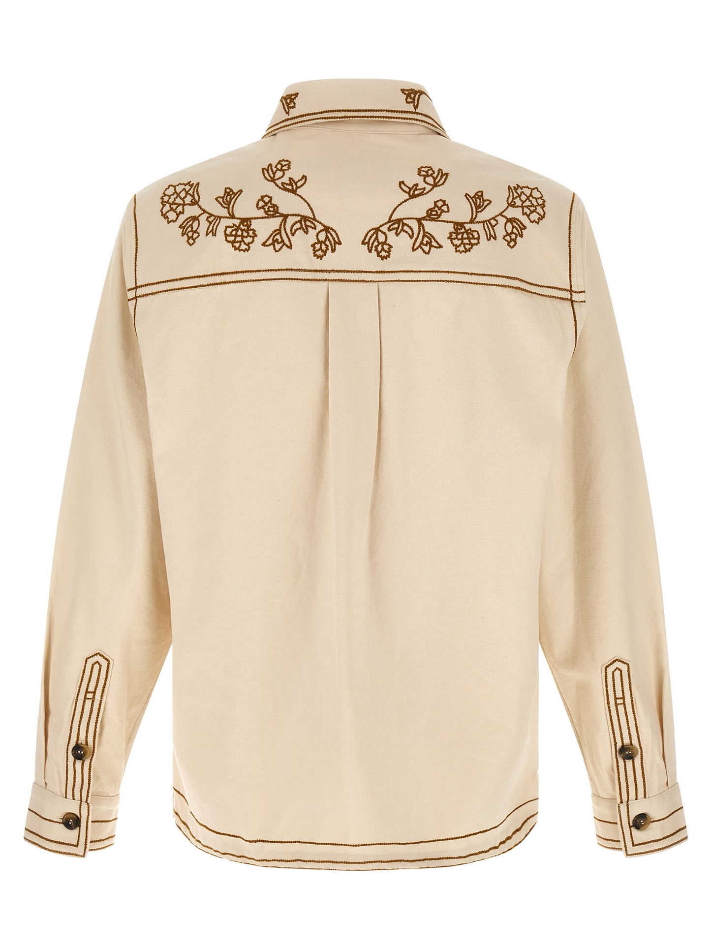 Beige Denim Shirt