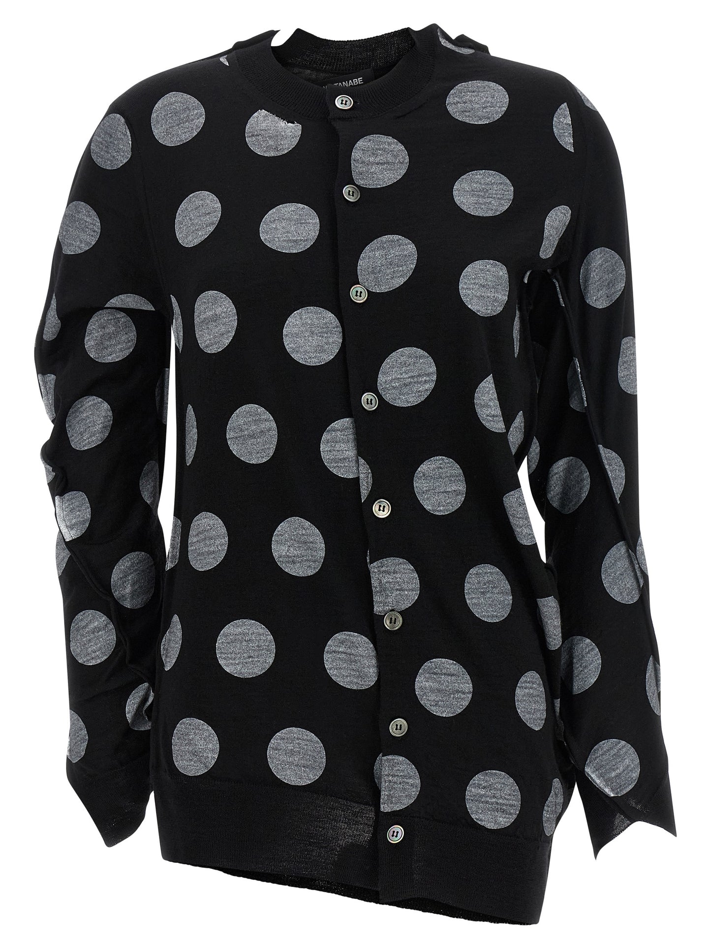 Bicolor Wool Cardigan