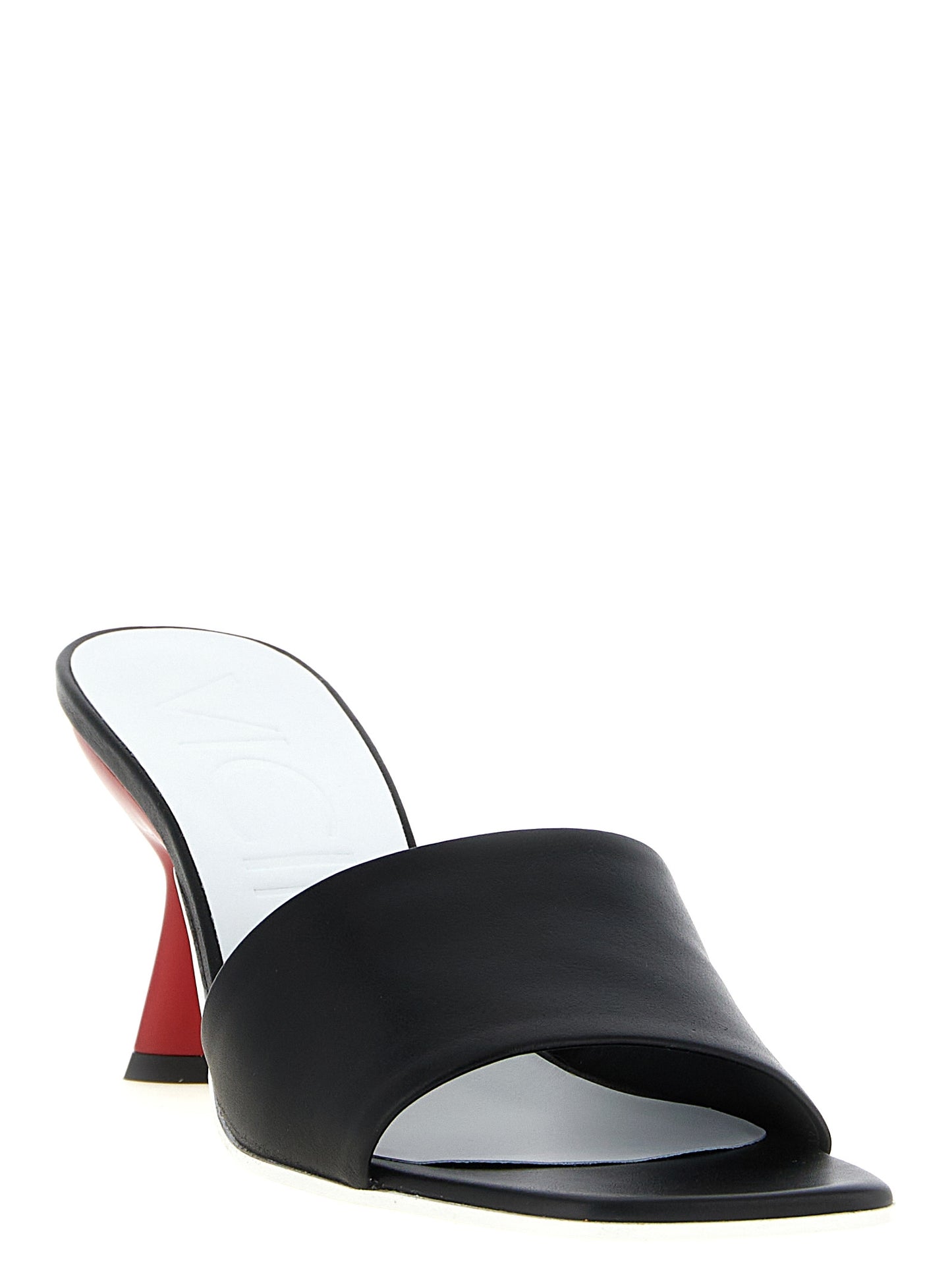 Black Calfskin Mules